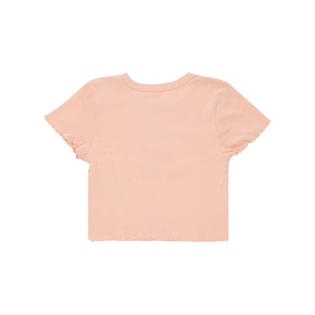 maglietta donna clay duck cropped emma fitted tee PEACH SAND