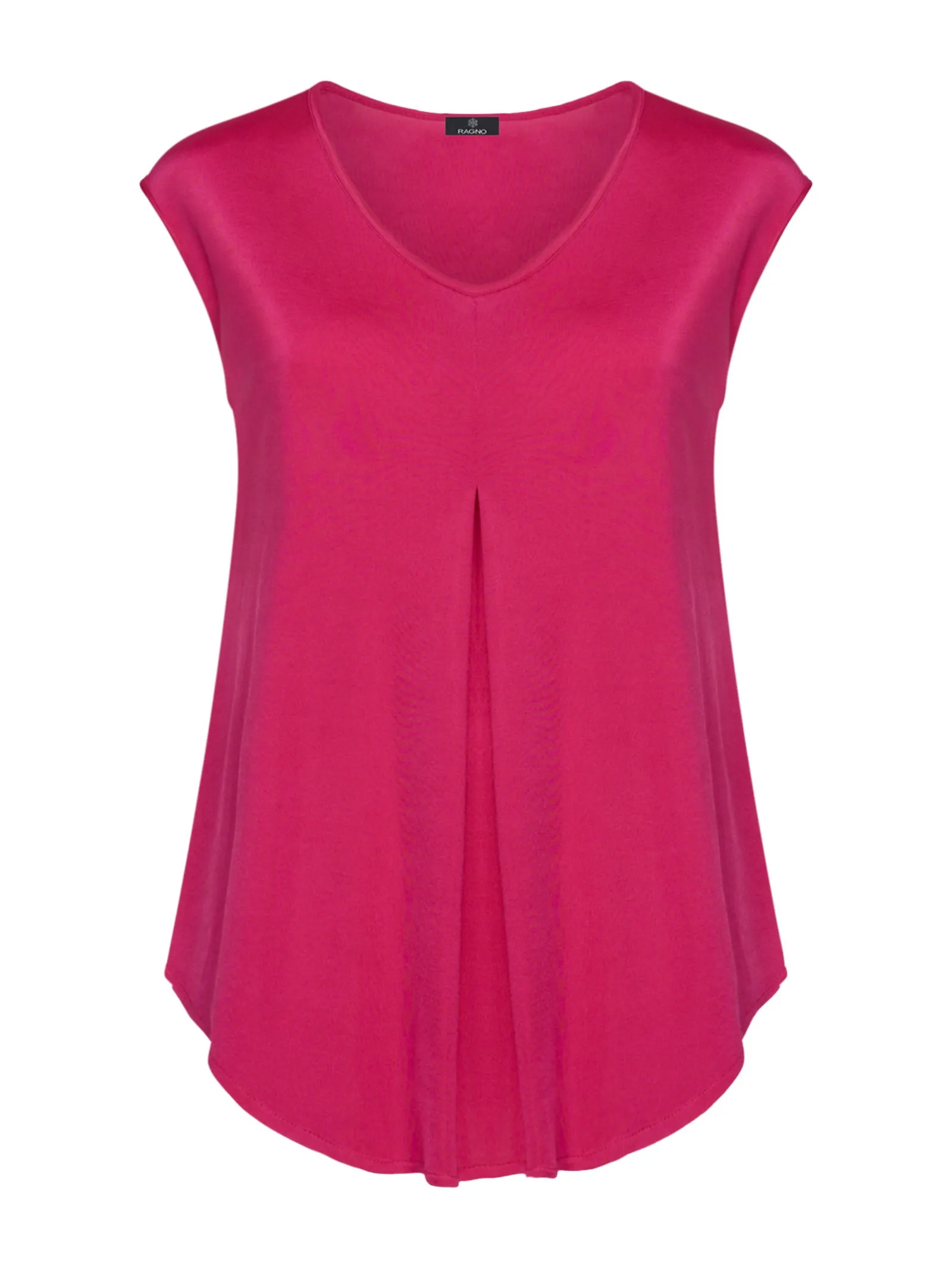 Maglietta in Satin Jersey - Pink Yarrow