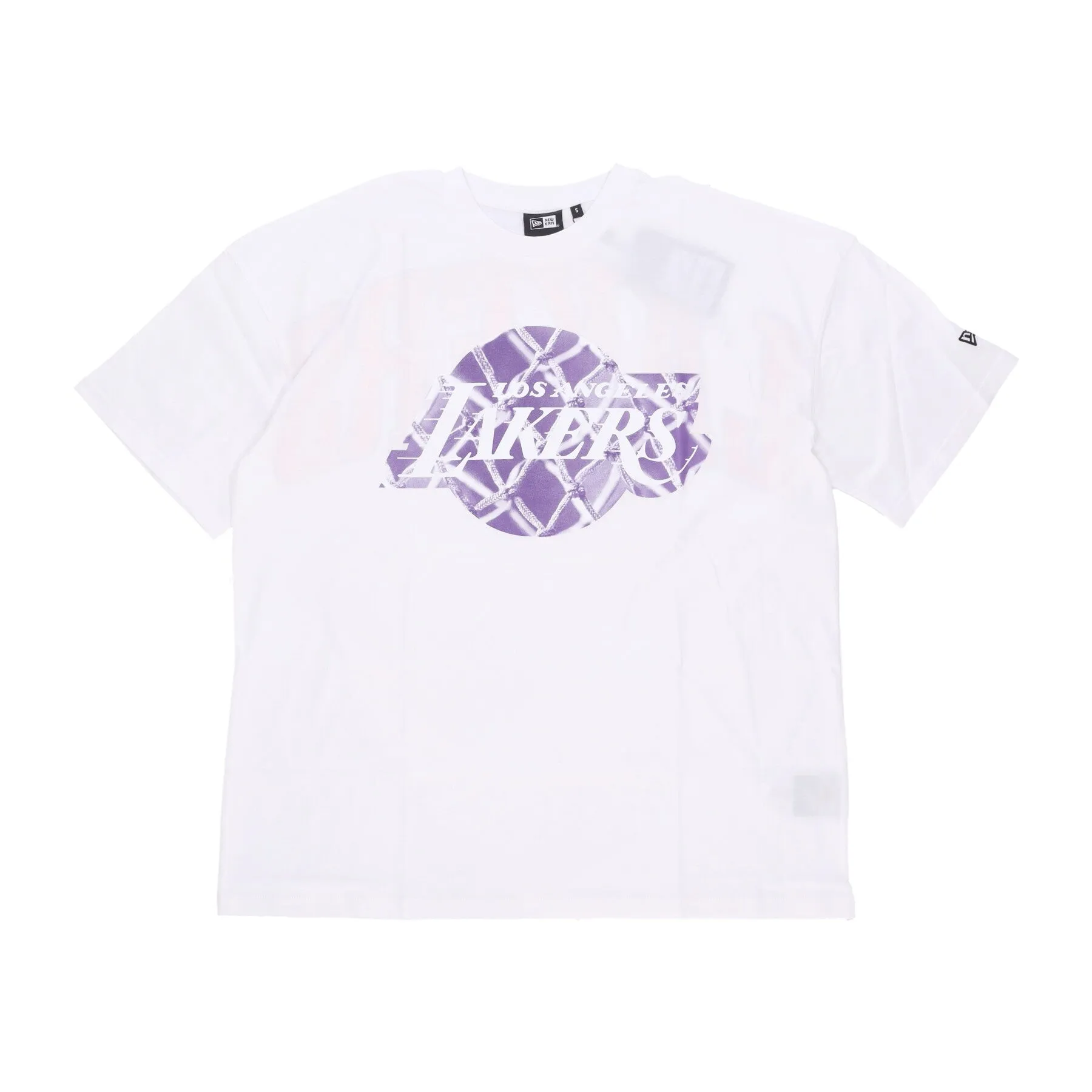 Maglietta Uomo Nba Infill Logo Os Tee Loslak White/true Purple