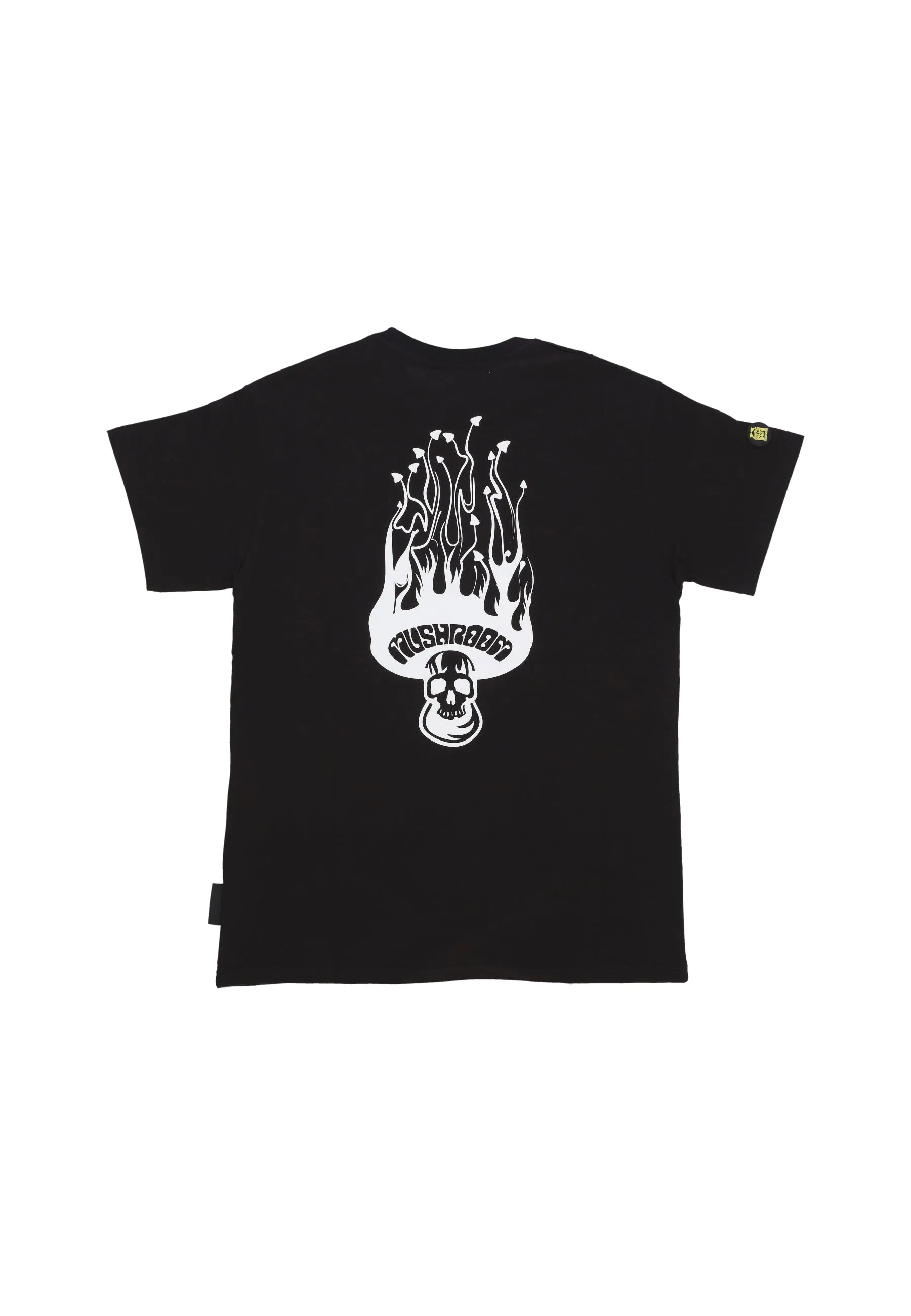 Maglietta Uomo Skull Flame Tee Black