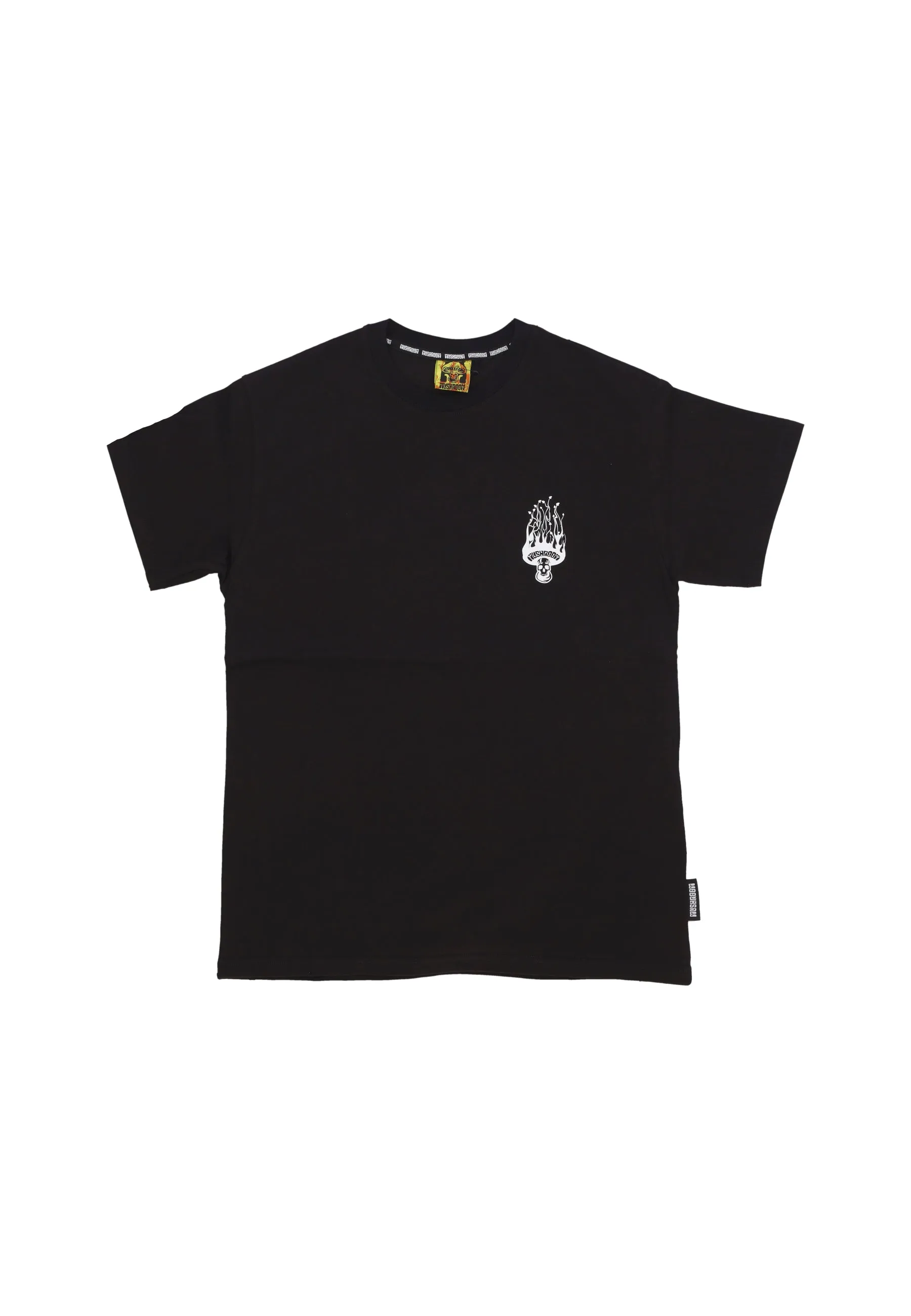 Maglietta Uomo Skull Flame Tee Black