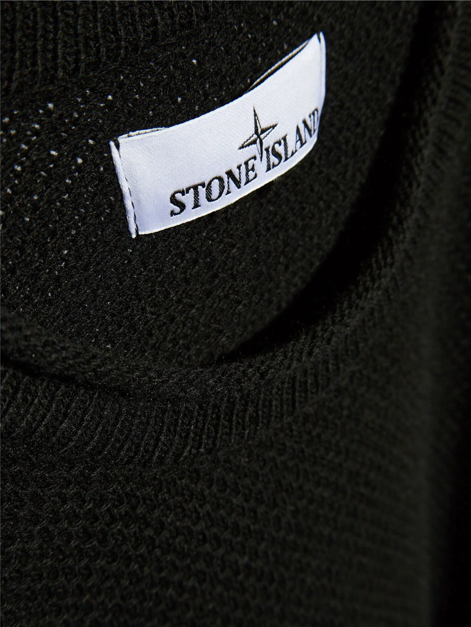 Maglione con Finitura in Rilievo Nero