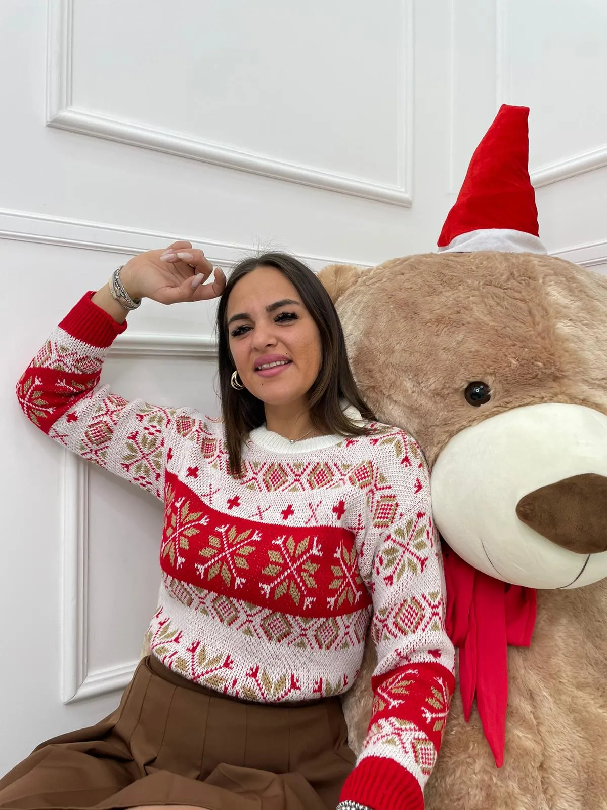 Maglione natalizio con fiocco di neve
