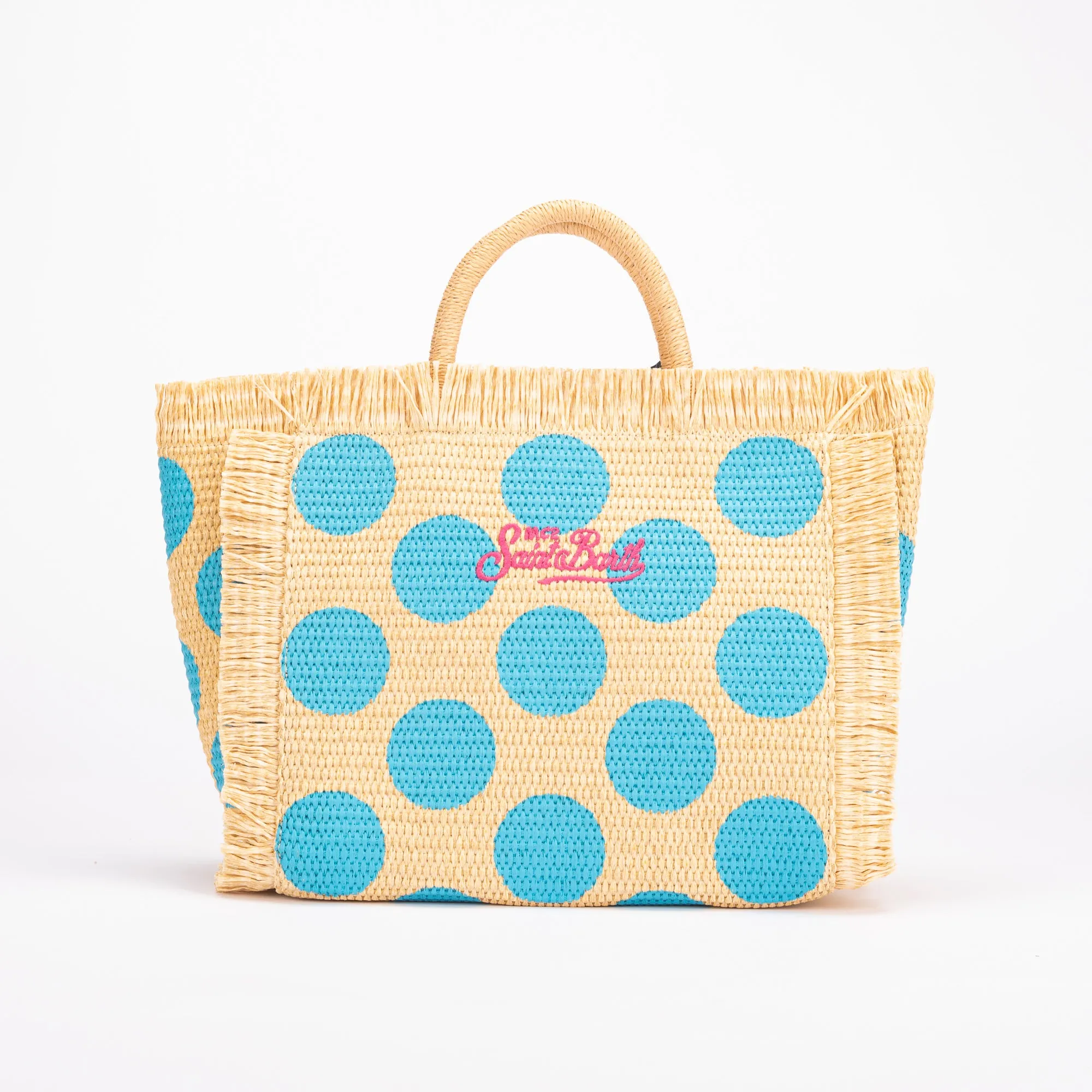Mc2 Saint Barth borsa colette straw big pois rafia