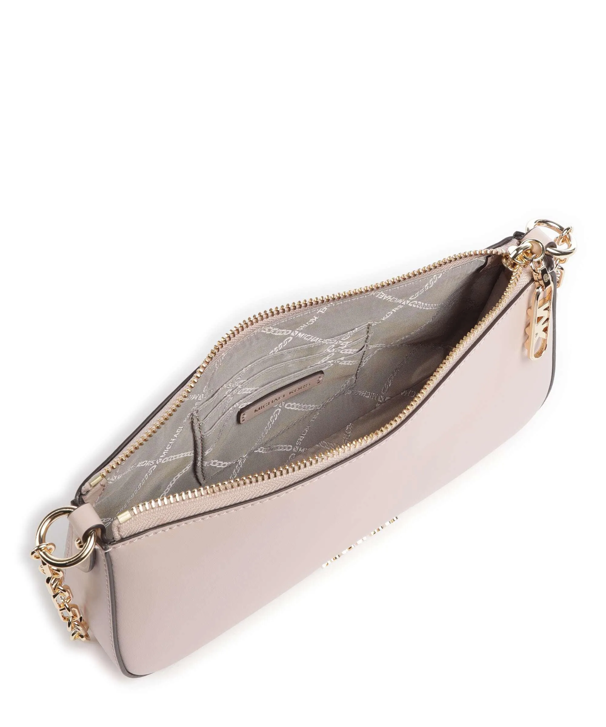  Michael Kors Empire Borsa a spalla pelle a grana fine rosa  