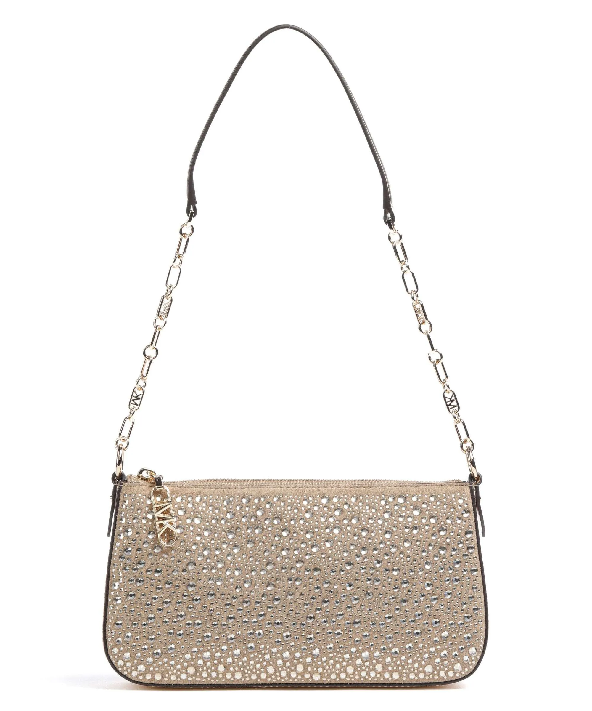  Michael Kors Empire Borsa a spalla pelle ruvida, pelle a grana fine oro  