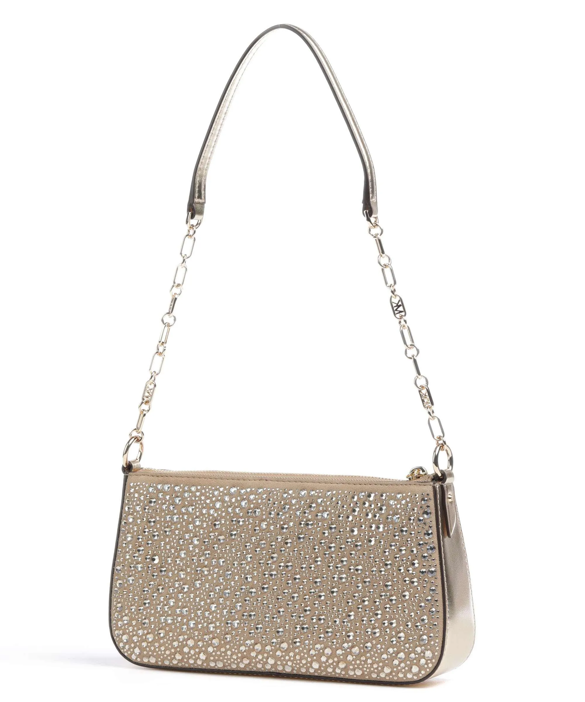  Michael Kors Empire Borsa a spalla pelle ruvida, pelle a grana fine oro  