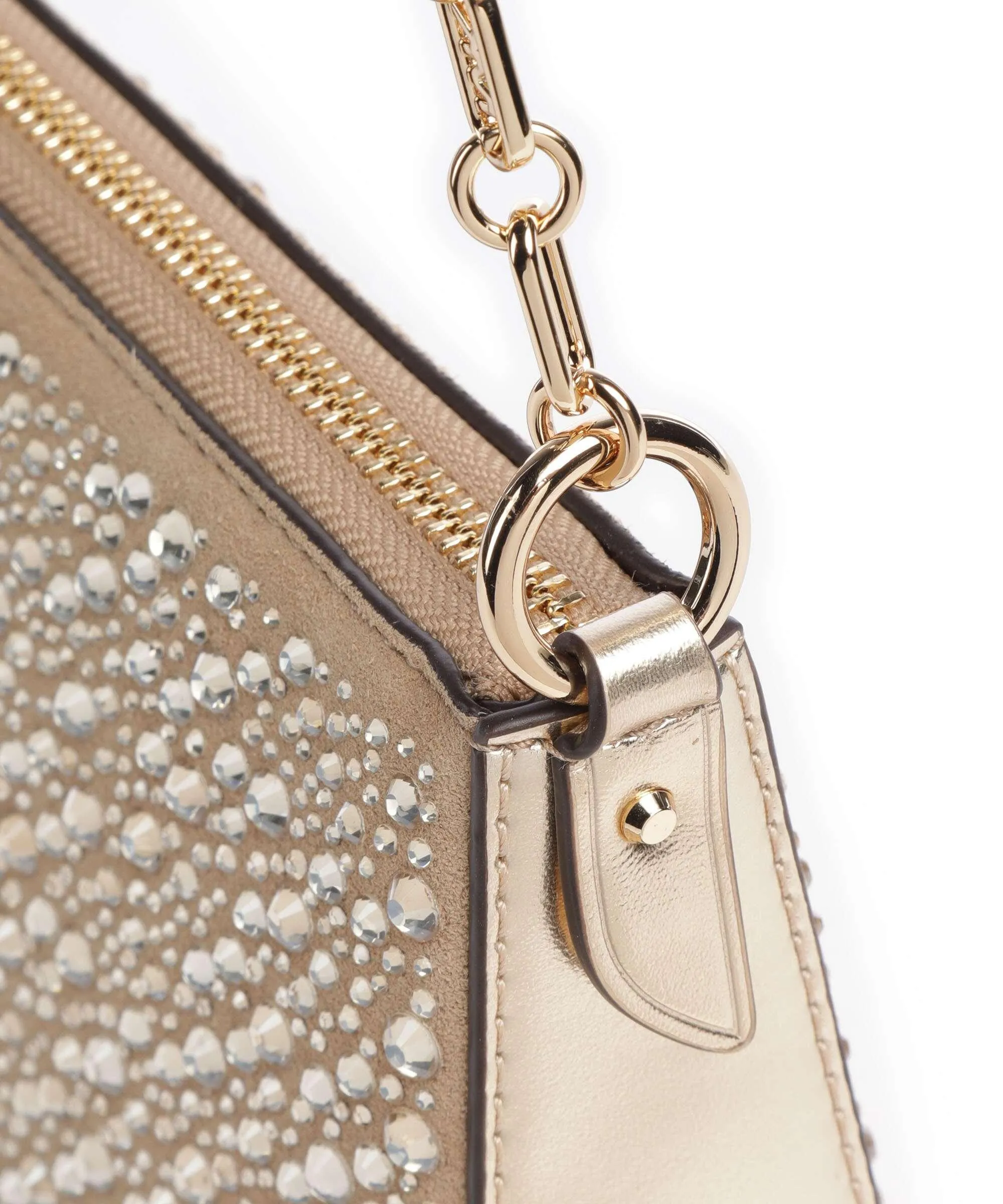  Michael Kors Empire Borsa a spalla pelle ruvida, pelle a grana fine oro  