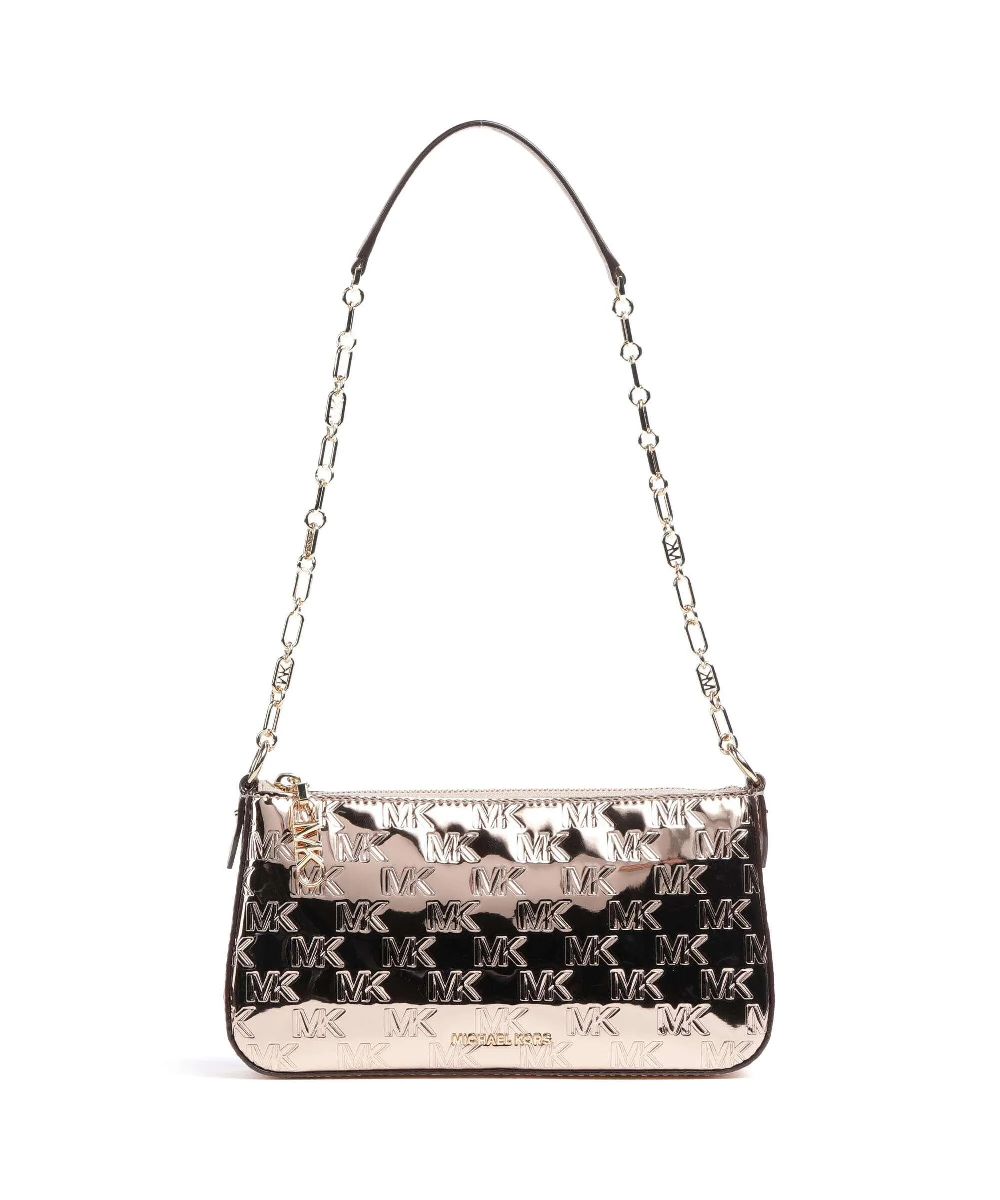  Michael Kors Empire Borsa a spalla poliuretano oro rosa  