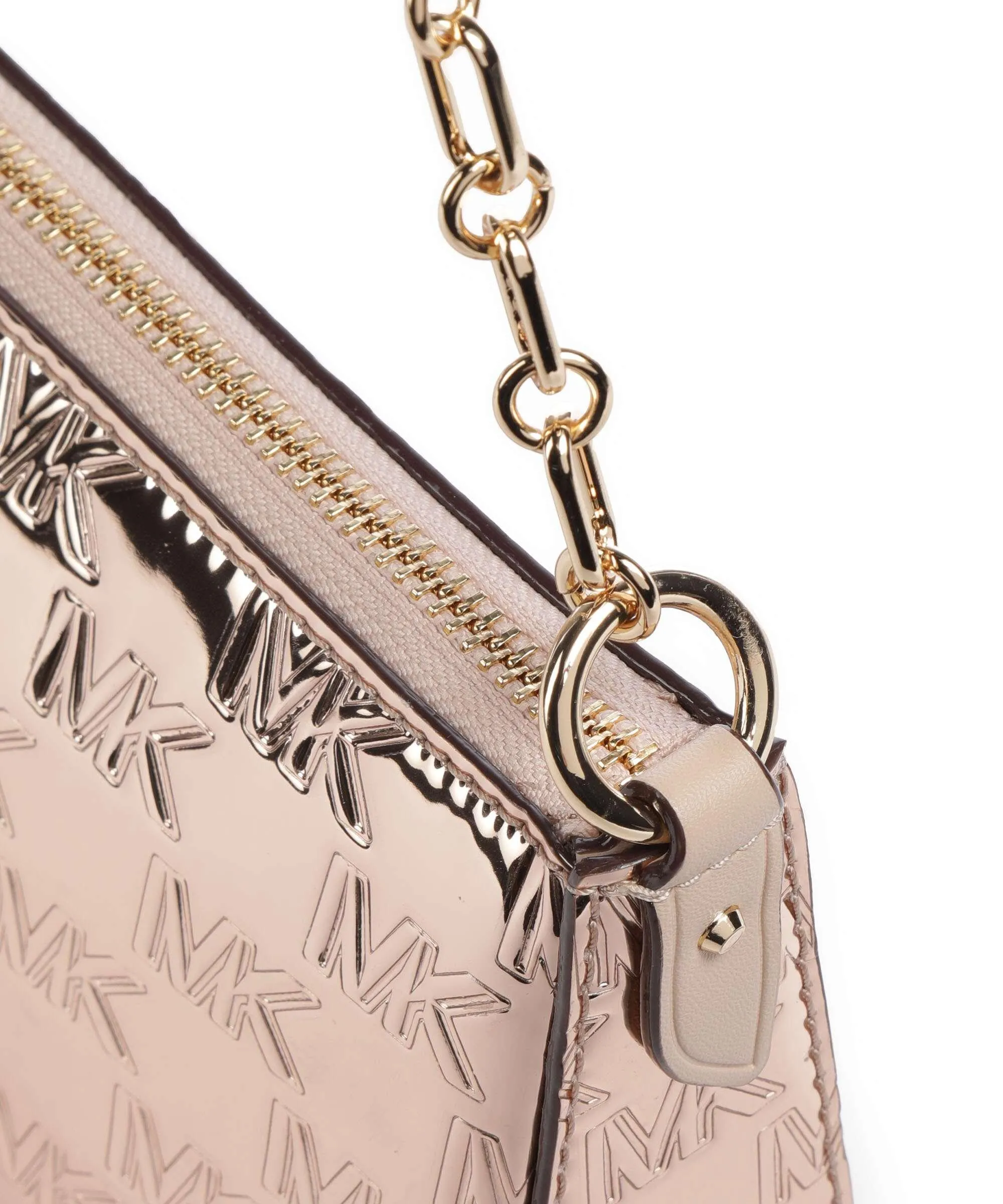  Michael Kors Empire Borsa a spalla poliuretano oro rosa  