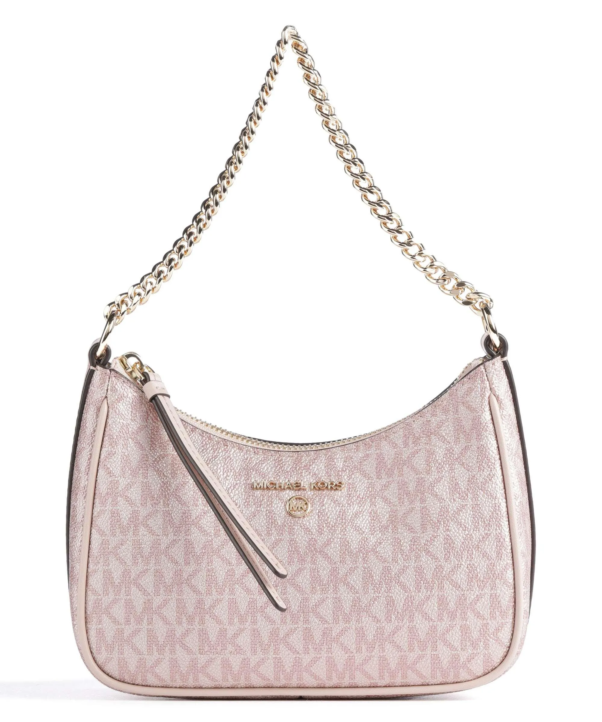  Michael Kors Jet Set Charm Borsa a spalla pelle granulata rosa antico  
