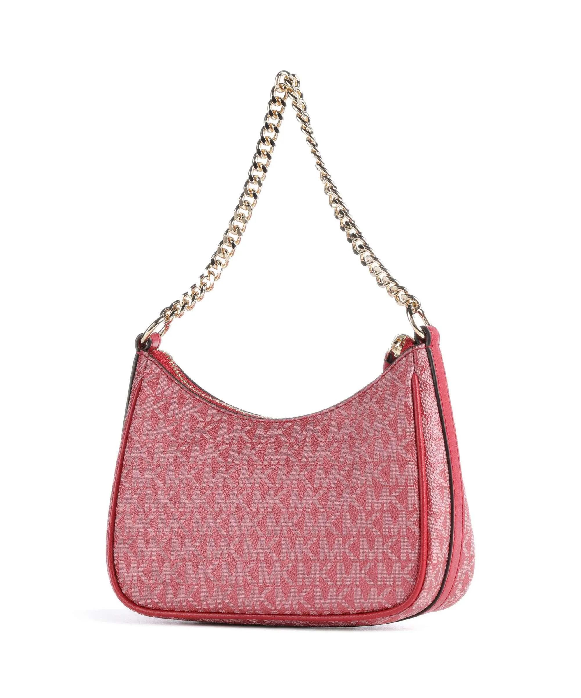  Michael Kors Jet Set Charm Borsa a spalla pelle granulata rosso  