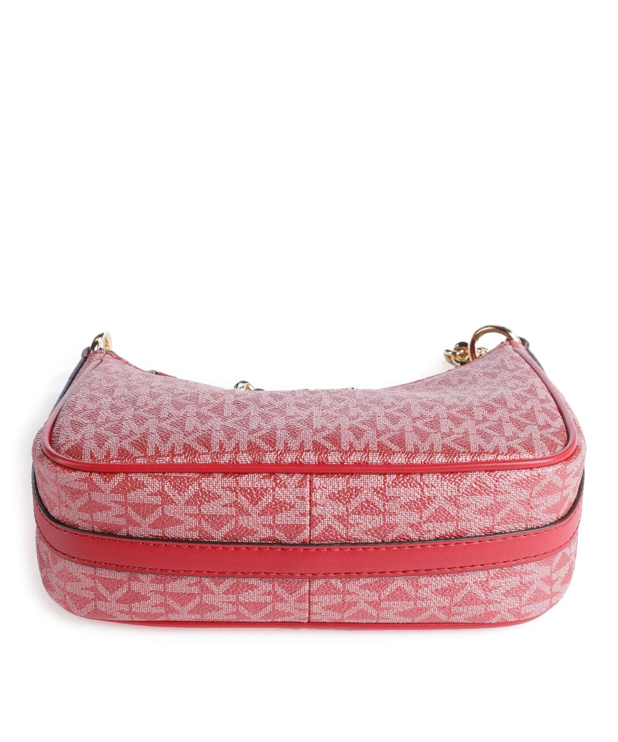  Michael Kors Jet Set Charm Borsa a spalla pelle granulata rosso  