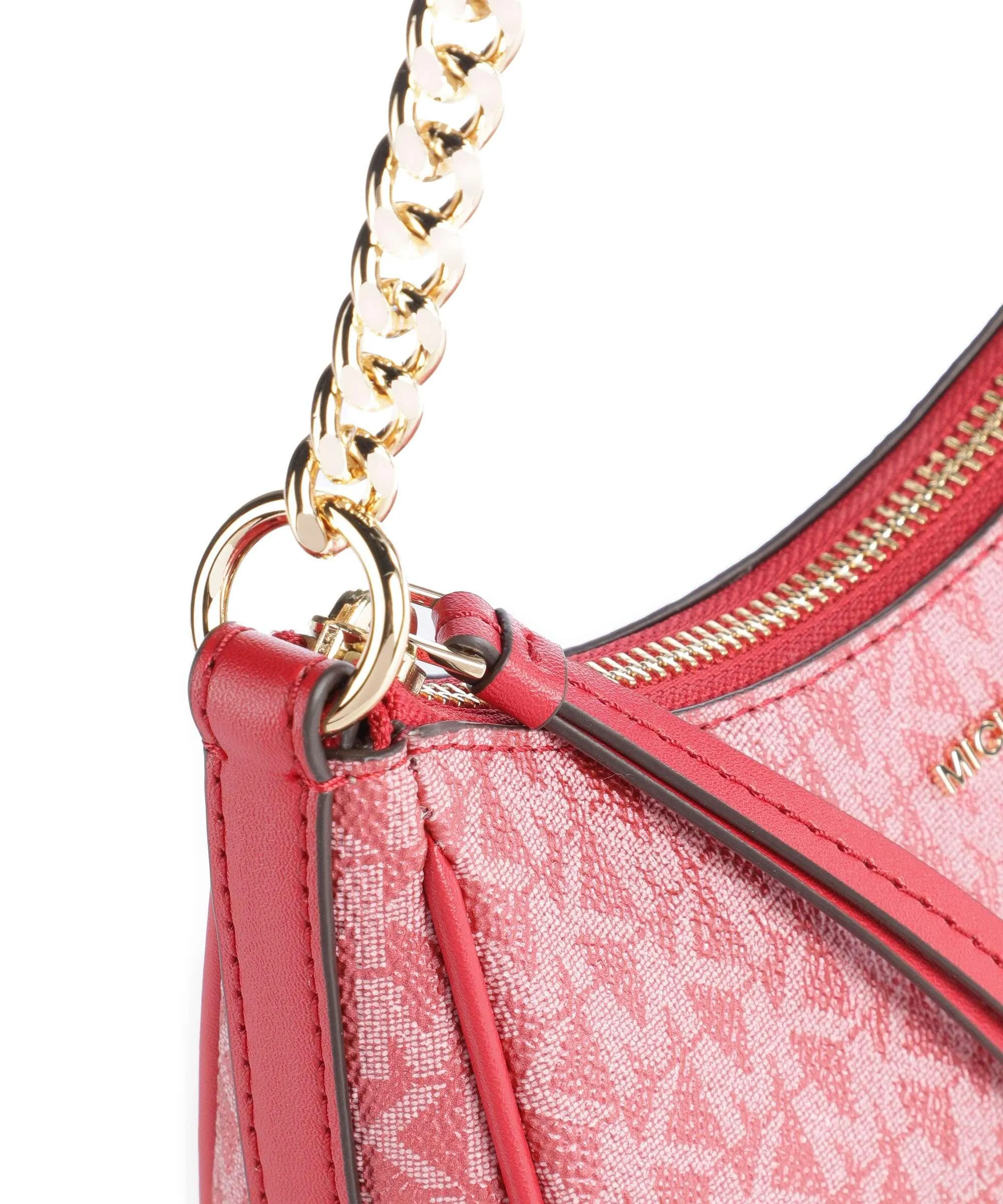  Michael Kors Jet Set Charm Borsa a spalla pelle granulata rosso  