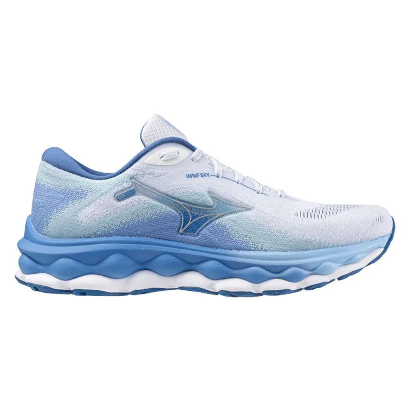 Mizuno Wave Sky 7 Bianco Blu - Scarpe Running Donna