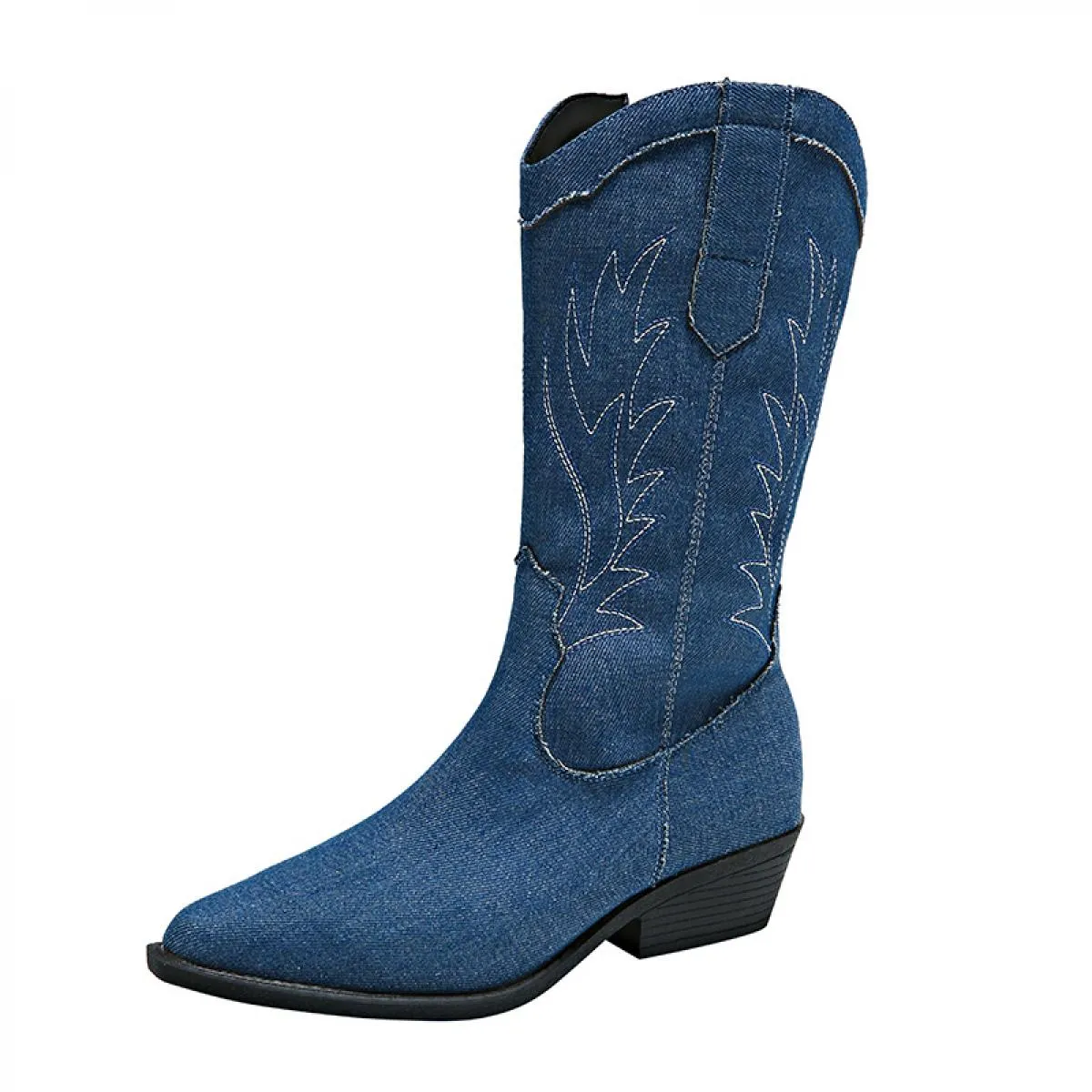 New Chunky Donna Inverno Cowboy Stivali Chelsea 2023 Goth Gladiatore Punta a punta Cerniera Mujer Zapatos Walking Punk Motorcycl