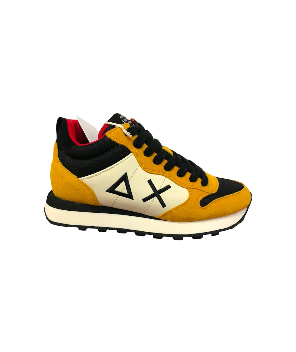 NOVITA ! Scarpe Uomo sneaker MID Sun68 Z43108 0793 Giallo blu nero plantare estraibile