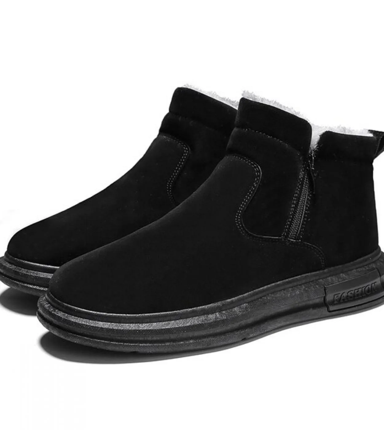 Nuove scarpe casual da uomo in cotone Sneakers alte invernali Stivaletti caldi Stivali da neve antiscivolo con suola morbida e c