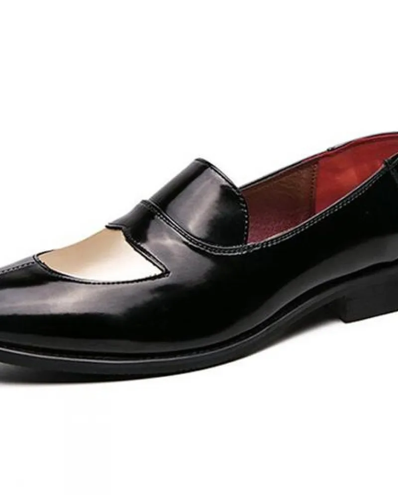 Nuovi uomini Retro Colori misti Blu Nero Marrone Oxford Scarpe da uomo Abito da sposa Prom Homecoming Shoe Sapato Social Masculi