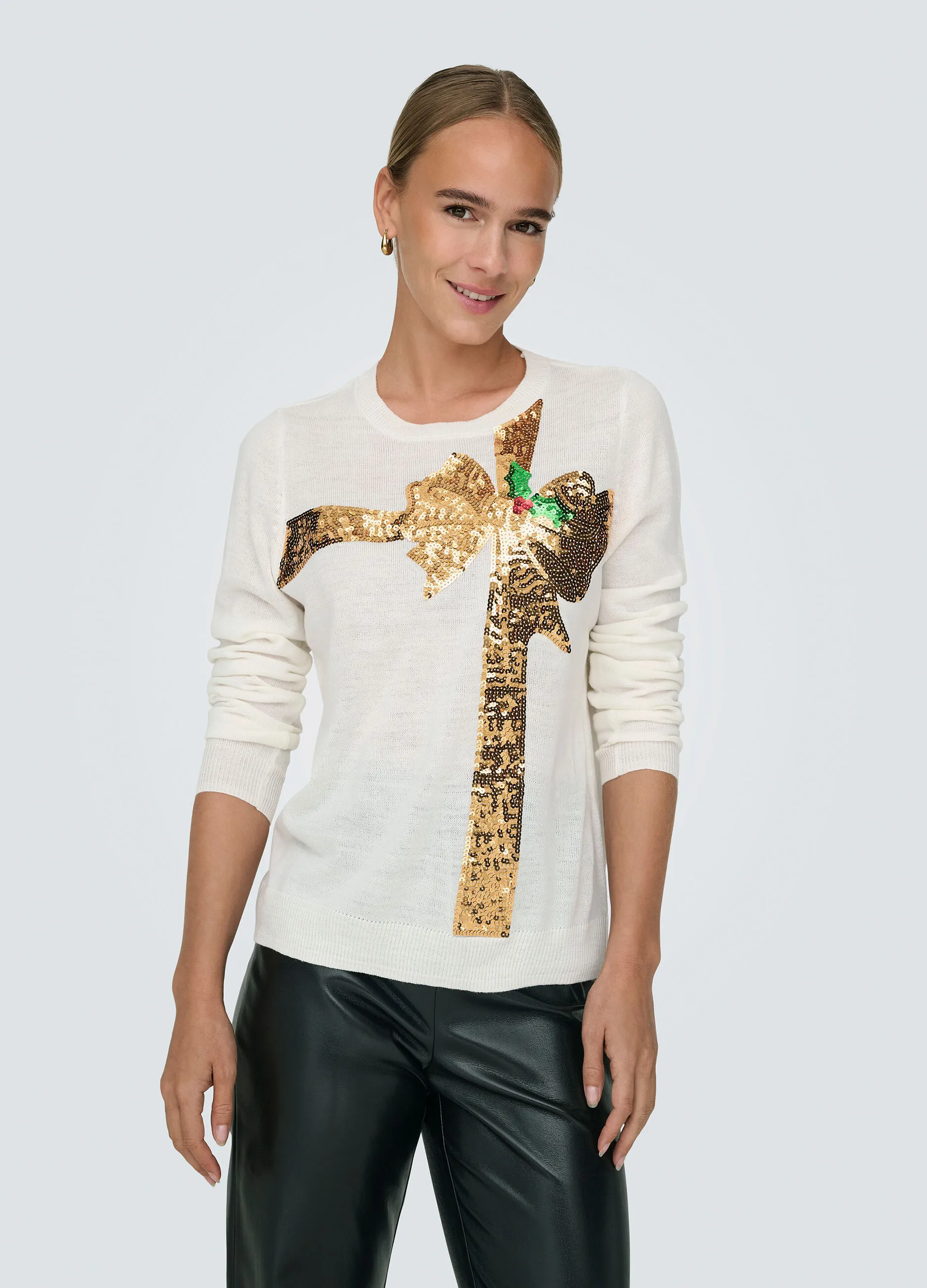 ONLY  Pullover con paillettes donna