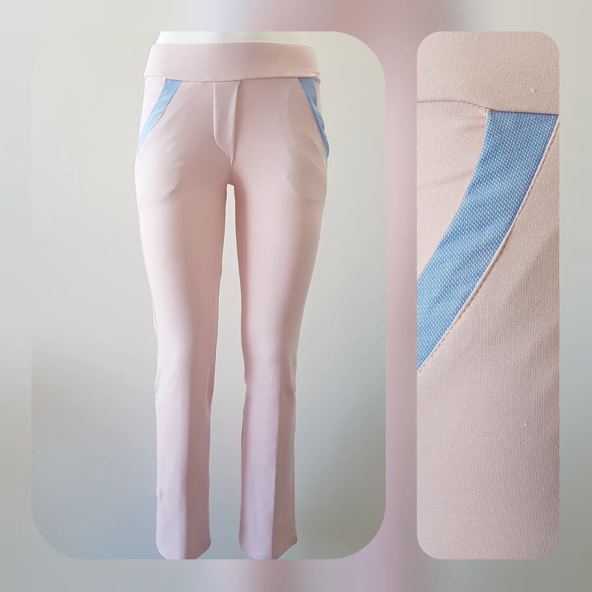 PANTALONE IN FELPA FONDO DRITTO