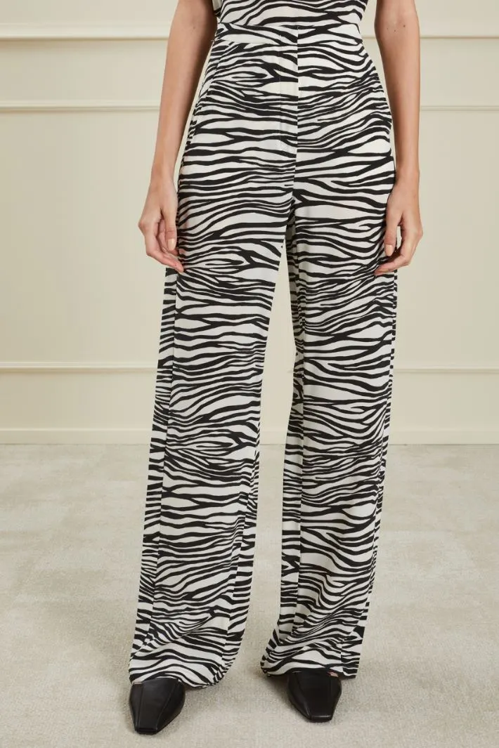 Pantaloni in pura seta