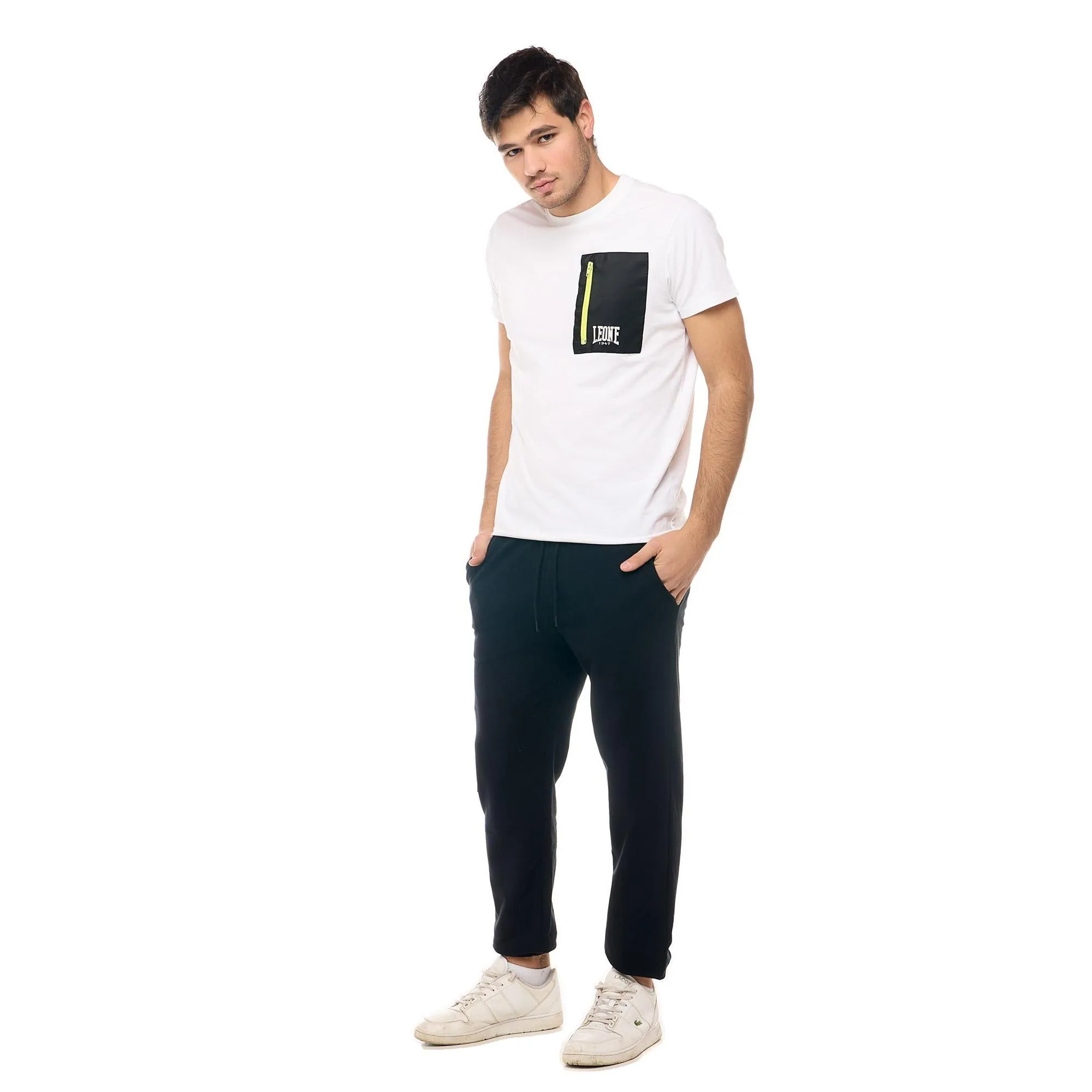 Pantaloni sportivi da uomo con elastico al fondo Leone Active