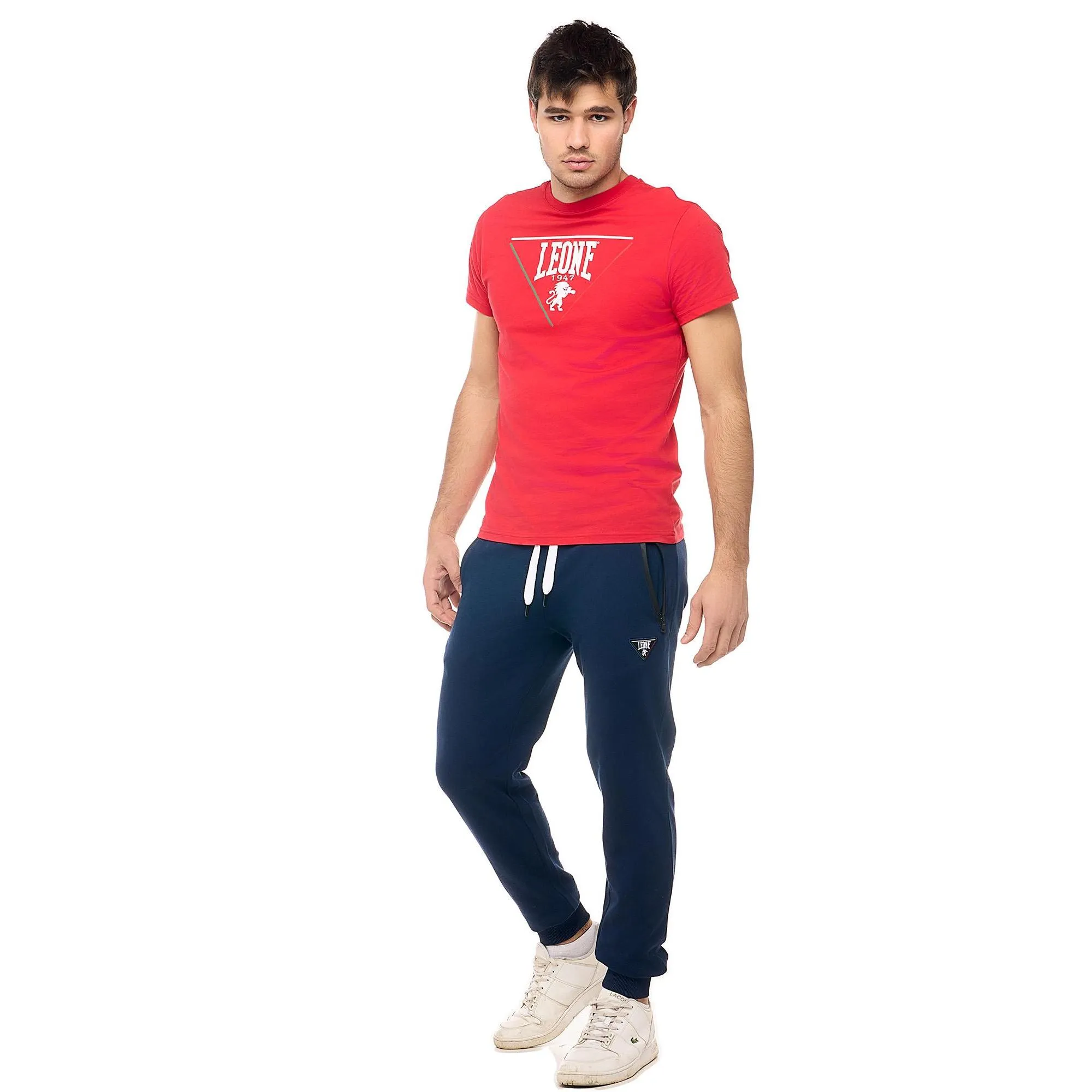 Pantaloni sportivi da uomo con polsino Leone Patch