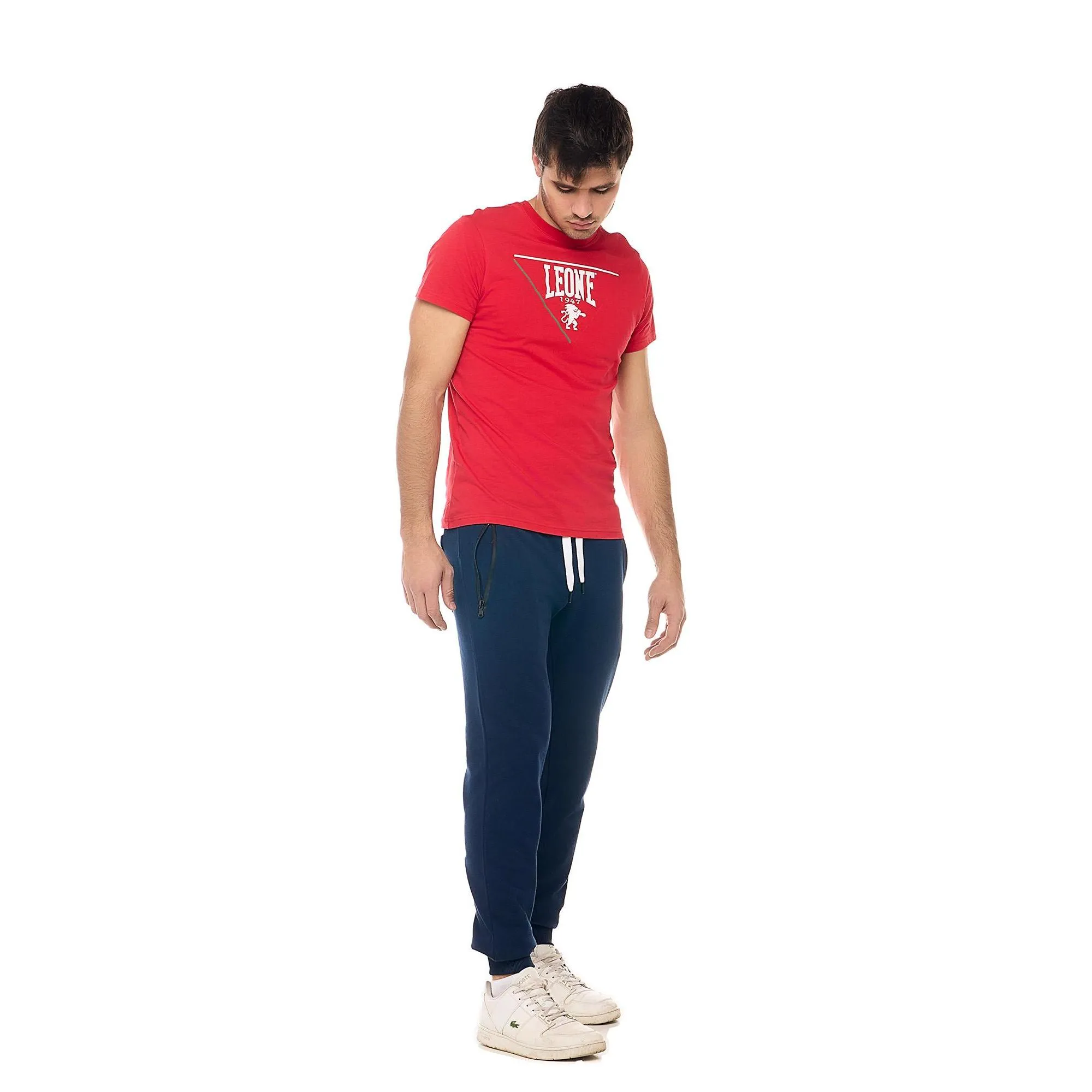 Pantaloni sportivi da uomo con polsino Leone Patch