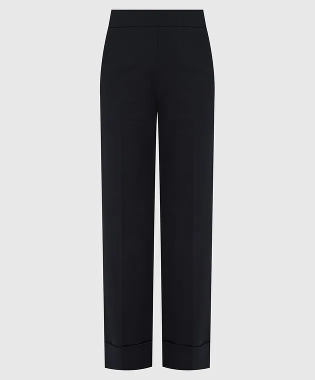 Peserico Pantaloni cropped blu scuro P0473806703