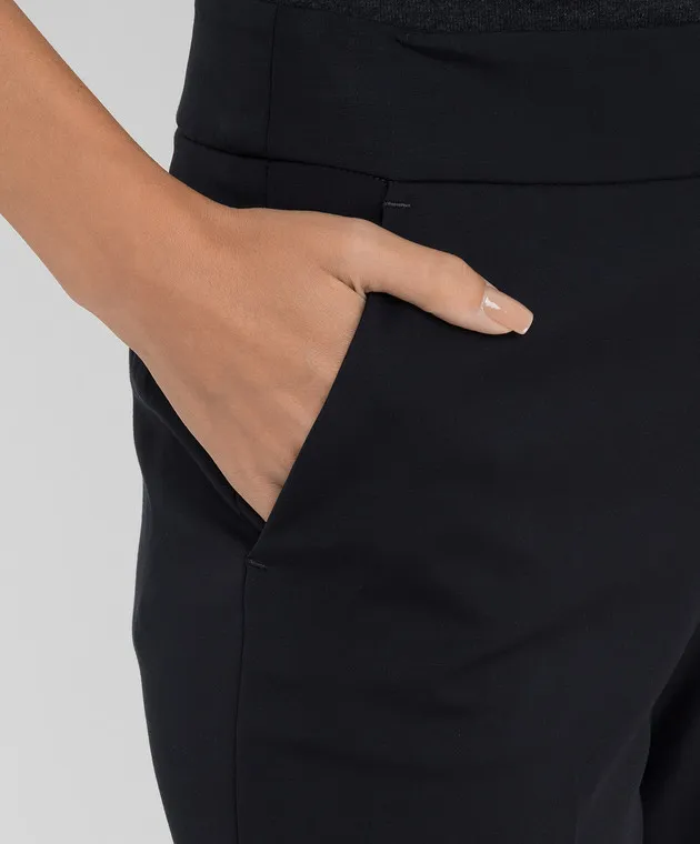 Peserico Pantaloni cropped blu scuro P0473806703