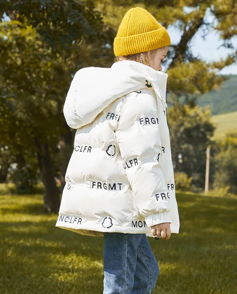 Piumino per bambini di media lunghezza Nuovo cappotto per abbigliamento per bambini