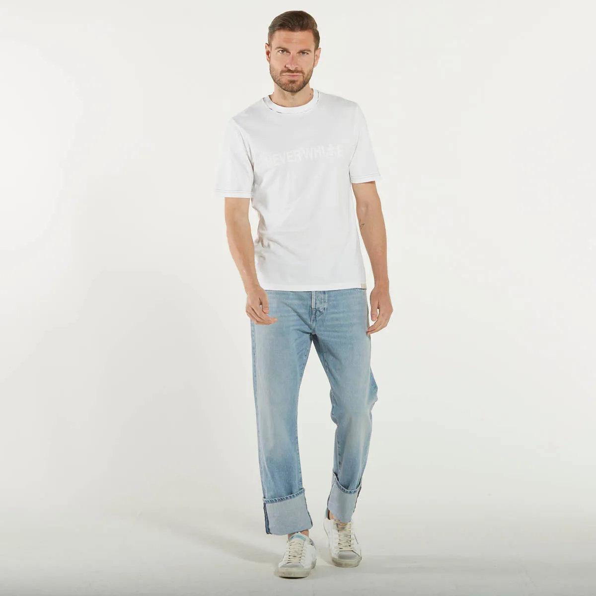 Premiata t-shirt girocollo never white bianca