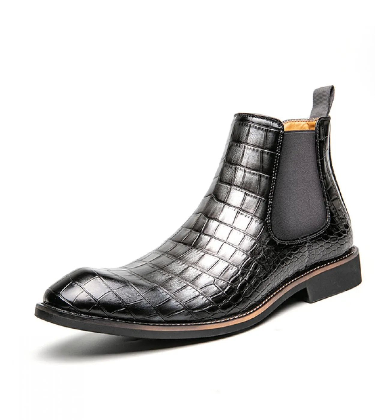 Primavera Luxury Designer Brand Dress Scarpe da ufficio per uomo Vera pelle Moda Chelsea Stivali casual Retro Stivaletto Fo