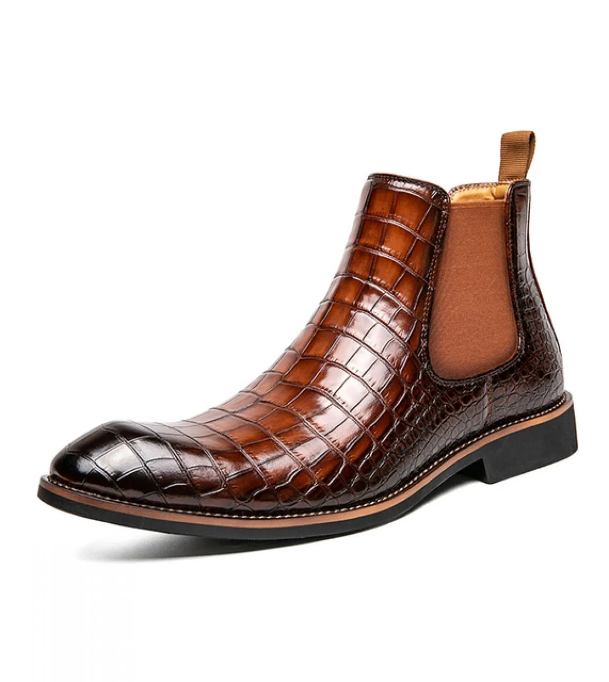 Primavera Luxury Designer Brand Dress Scarpe da ufficio per uomo Vera pelle Moda Chelsea Stivali casual Retro Stivaletto Fo