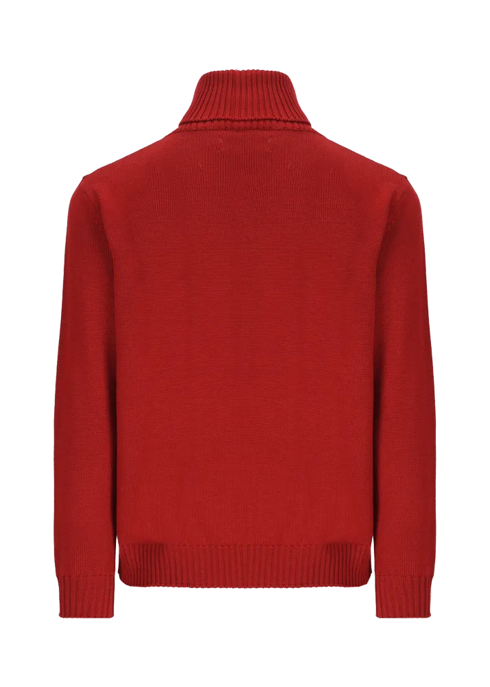 Pullover a collo alto in lana merino Luwalbert    