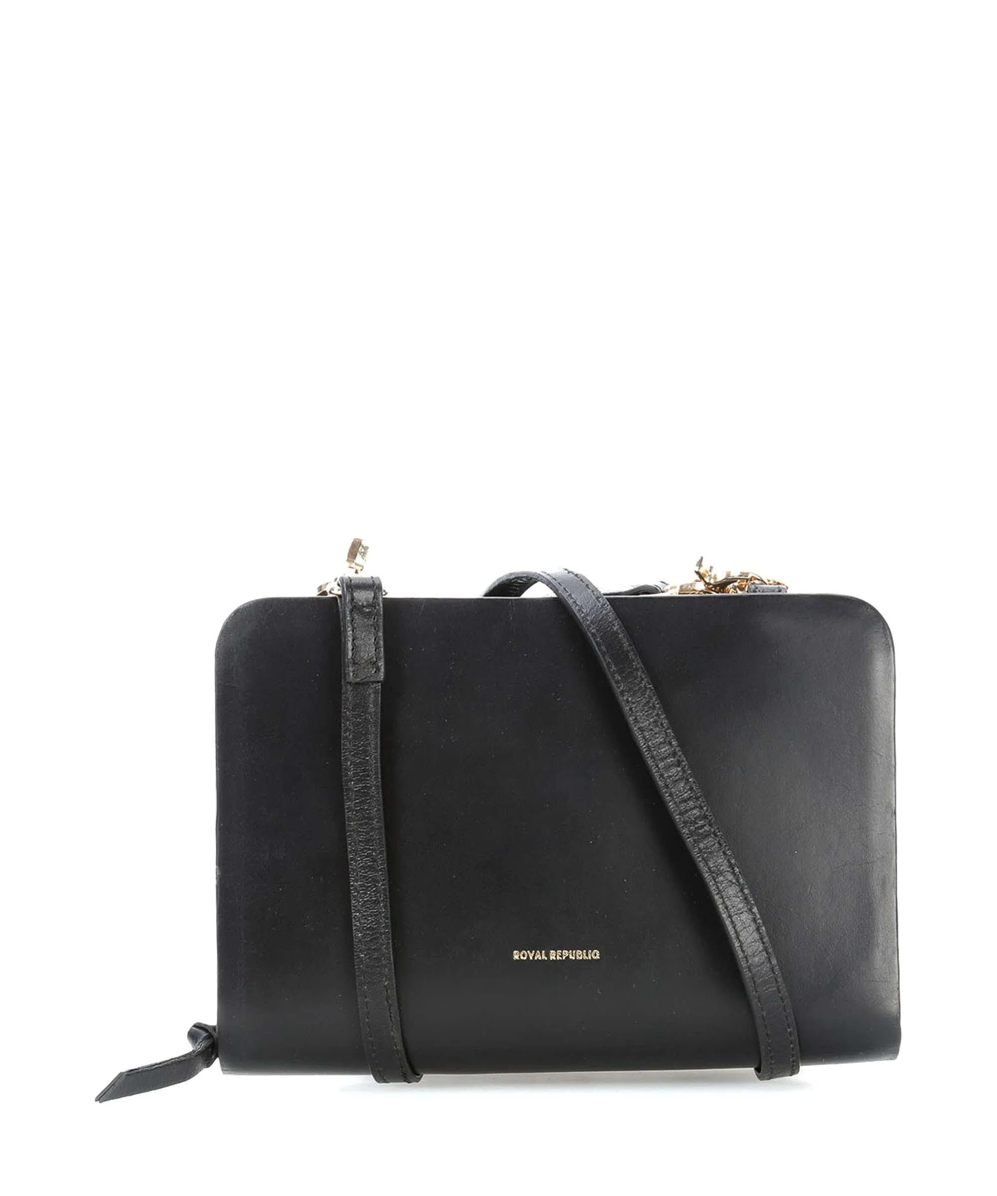  Royal RepubliQ Galax Eve Borsa a tracolla pelle a grana fine nero  