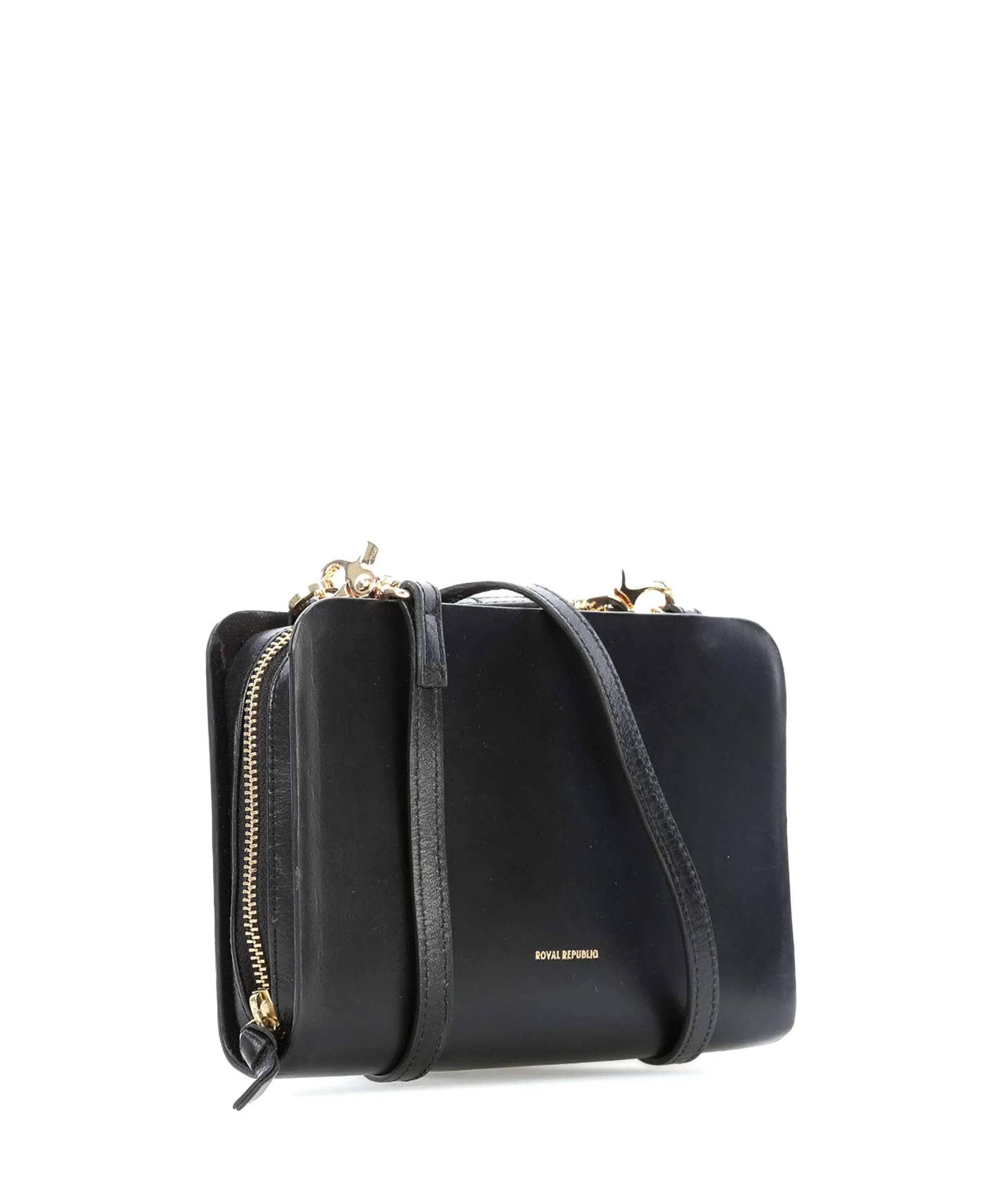  Royal RepubliQ Galax Eve Borsa a tracolla pelle a grana fine nero  