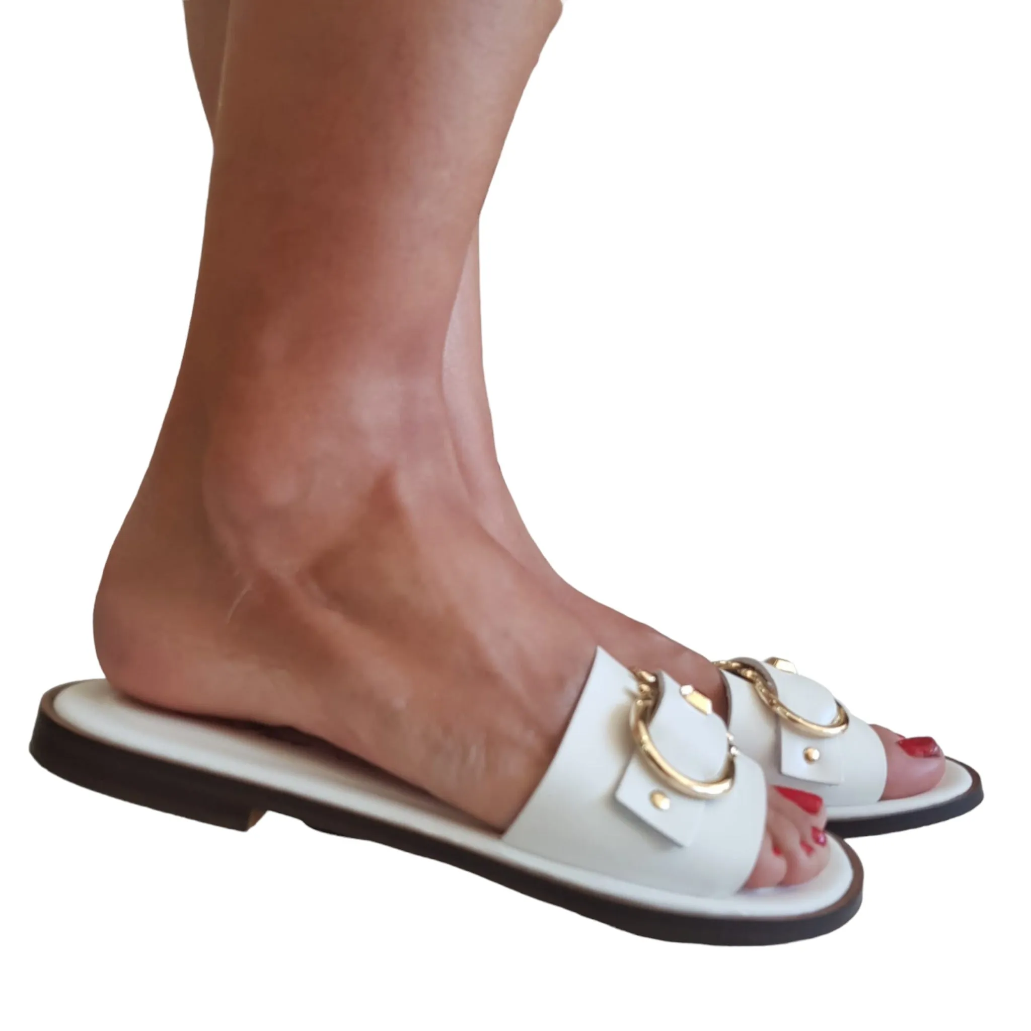 San Piero Sandalo Donna Bianco Rif.31