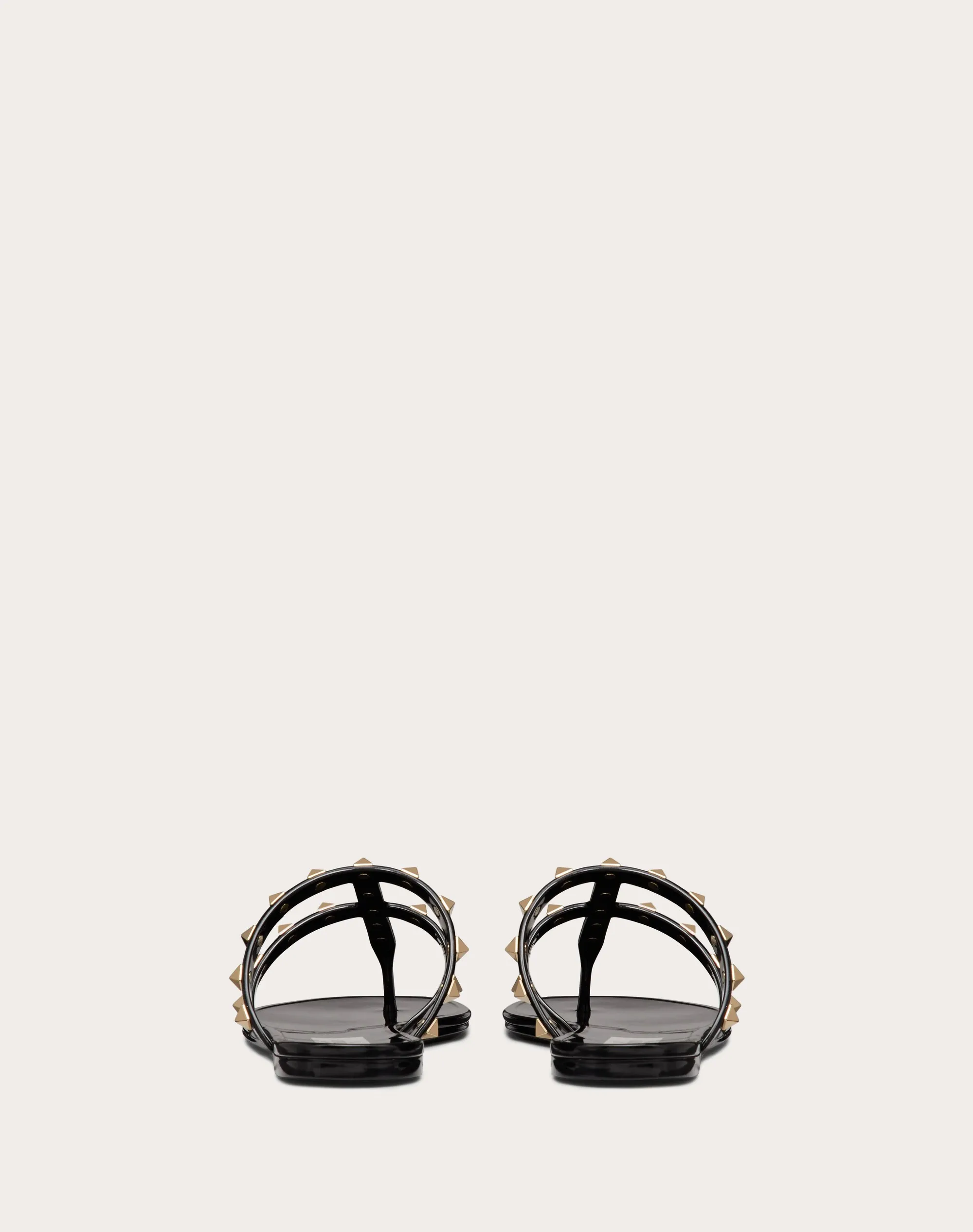 SANDALO INFRADITO BASSO ROCKSTUD IN GOMMA