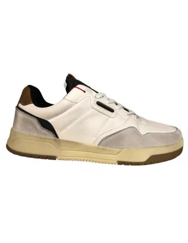 Scarpa uomo Wrangler 22120 GROUND SNEAKER  BIANCA INVECCHIATO PLANTARE CONFORT