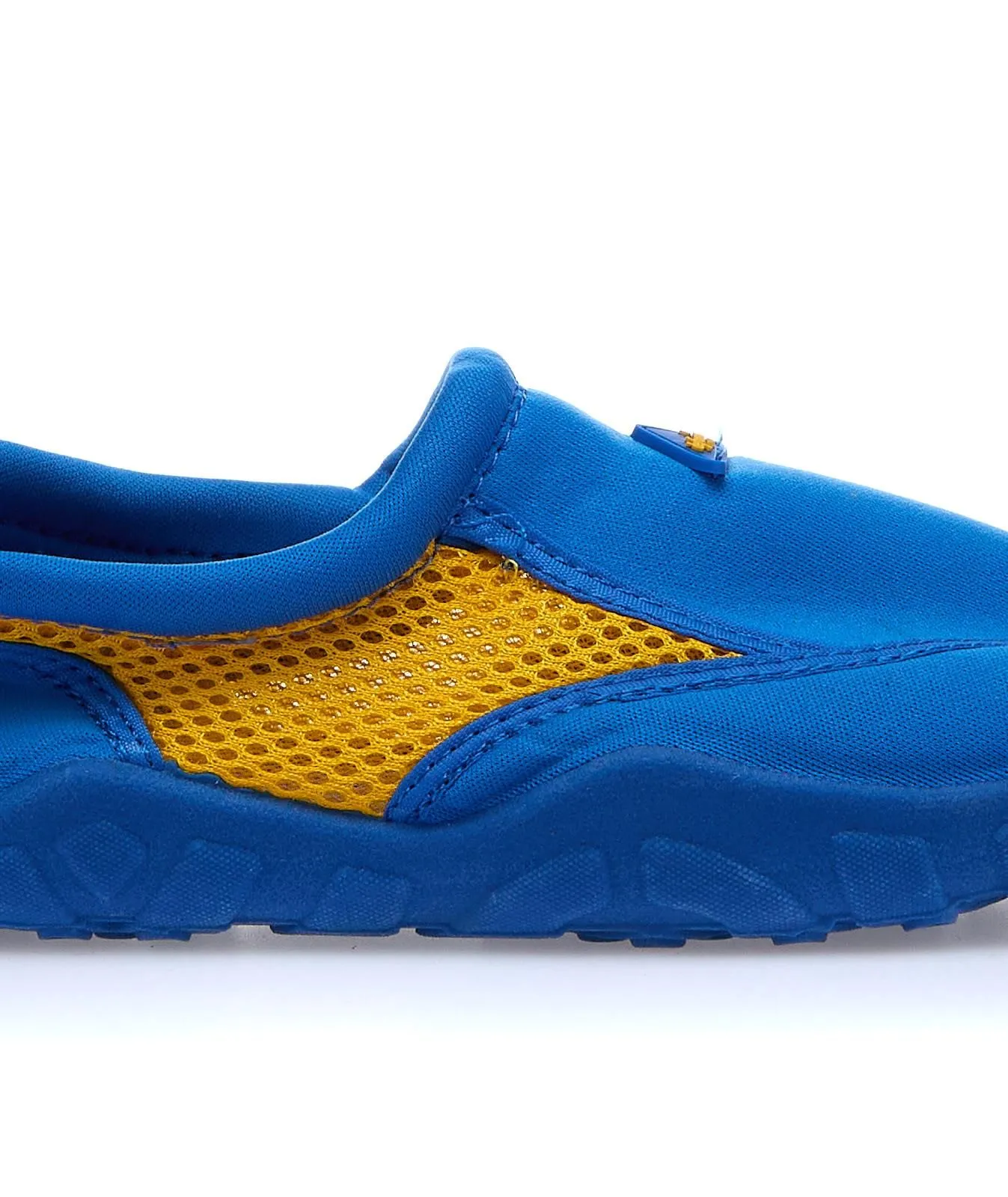 Scarpe bimbo azzurre da scoglio con suola in gomma