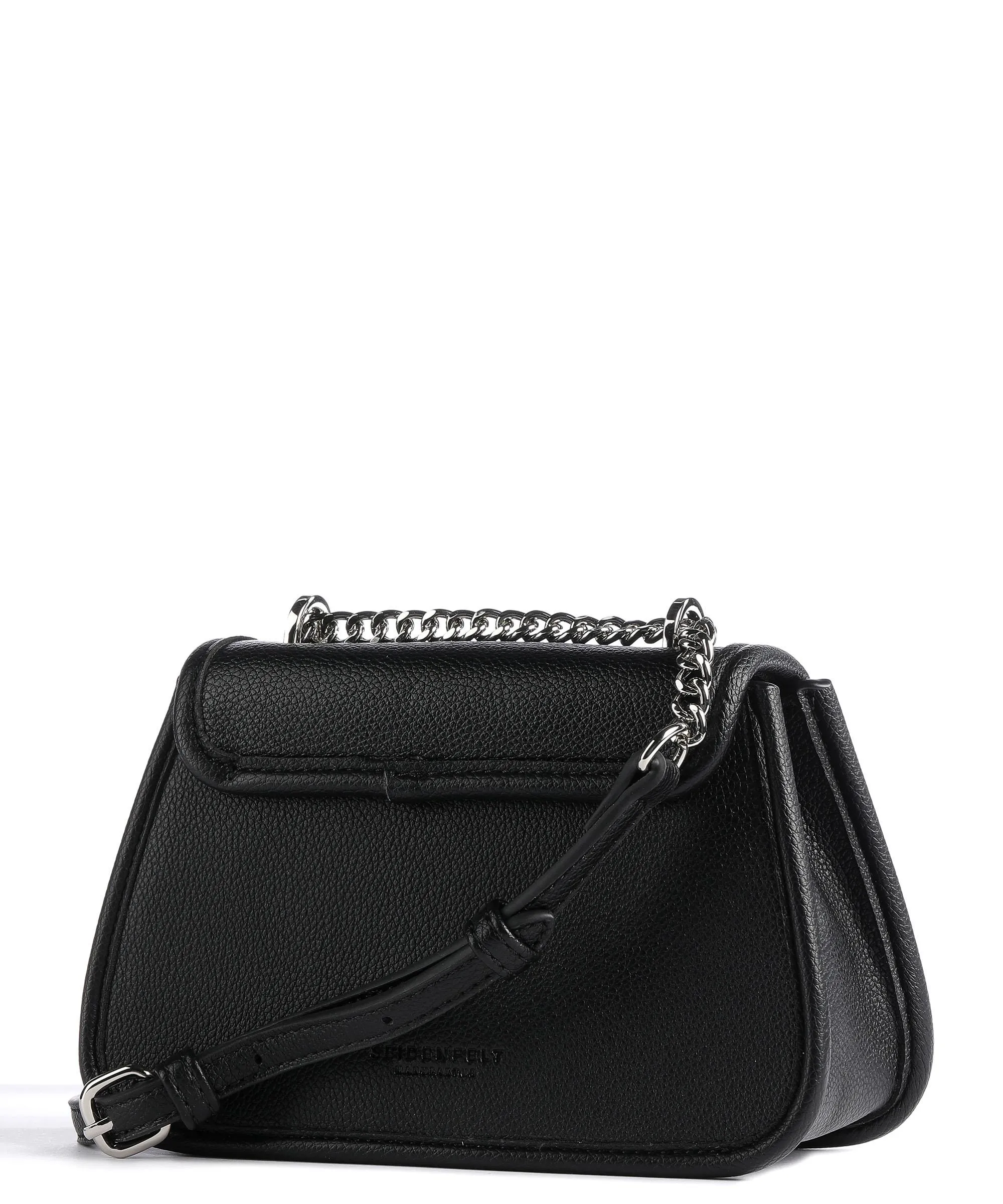  Seidenfelt Halsa Small Borsa a tracolla pelle sintetica nero  