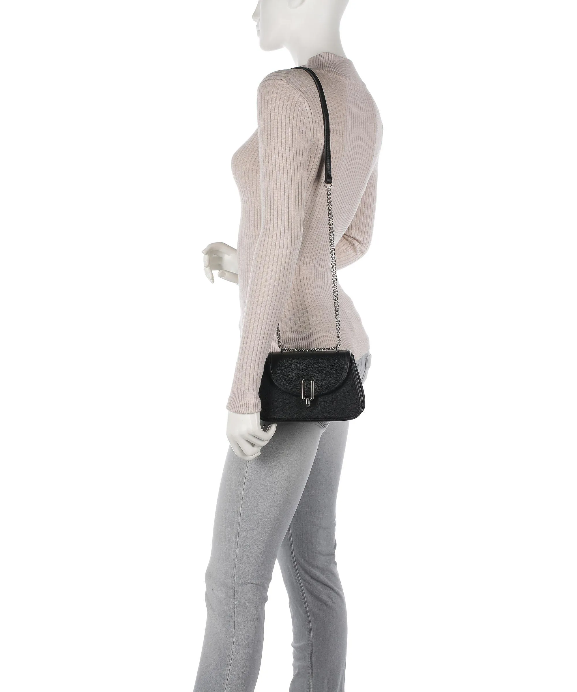  Seidenfelt Halsa Small Borsa a tracolla pelle sintetica nero  