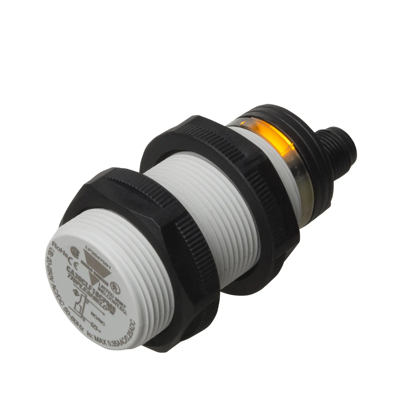 Sensore di prossimità Cilindro filettato Carlo Gavazzi, M30, rilevamento 16 mm, 20 → 250 V ca