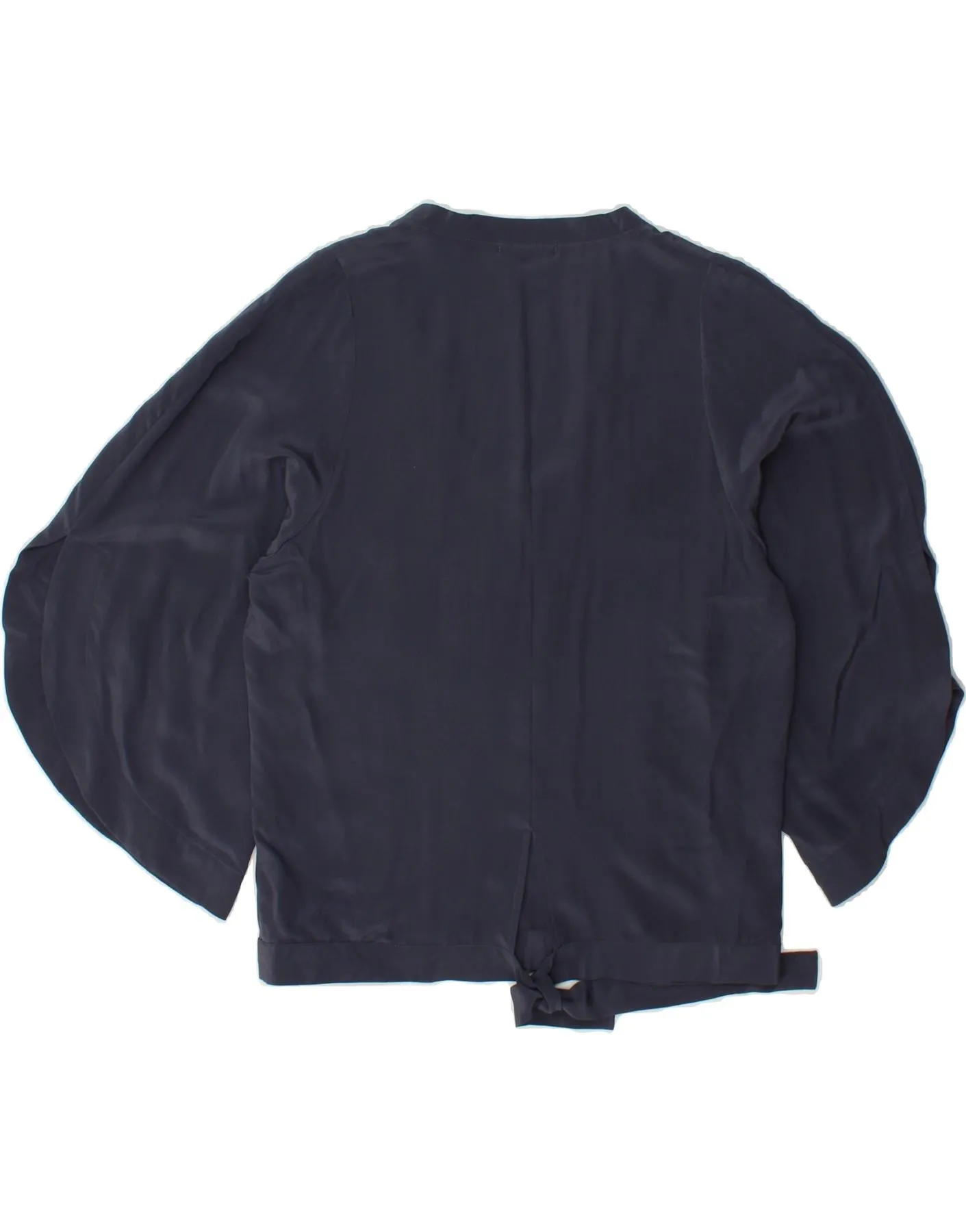 SISLEY Womens 3/4 Sleeve Blouse Top UK 14 Medium Navy Blue