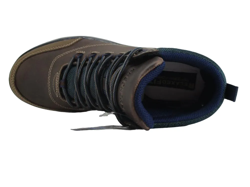 Skechers scarpa casual da bambino Direct Pulse 93879L CHOC marrone