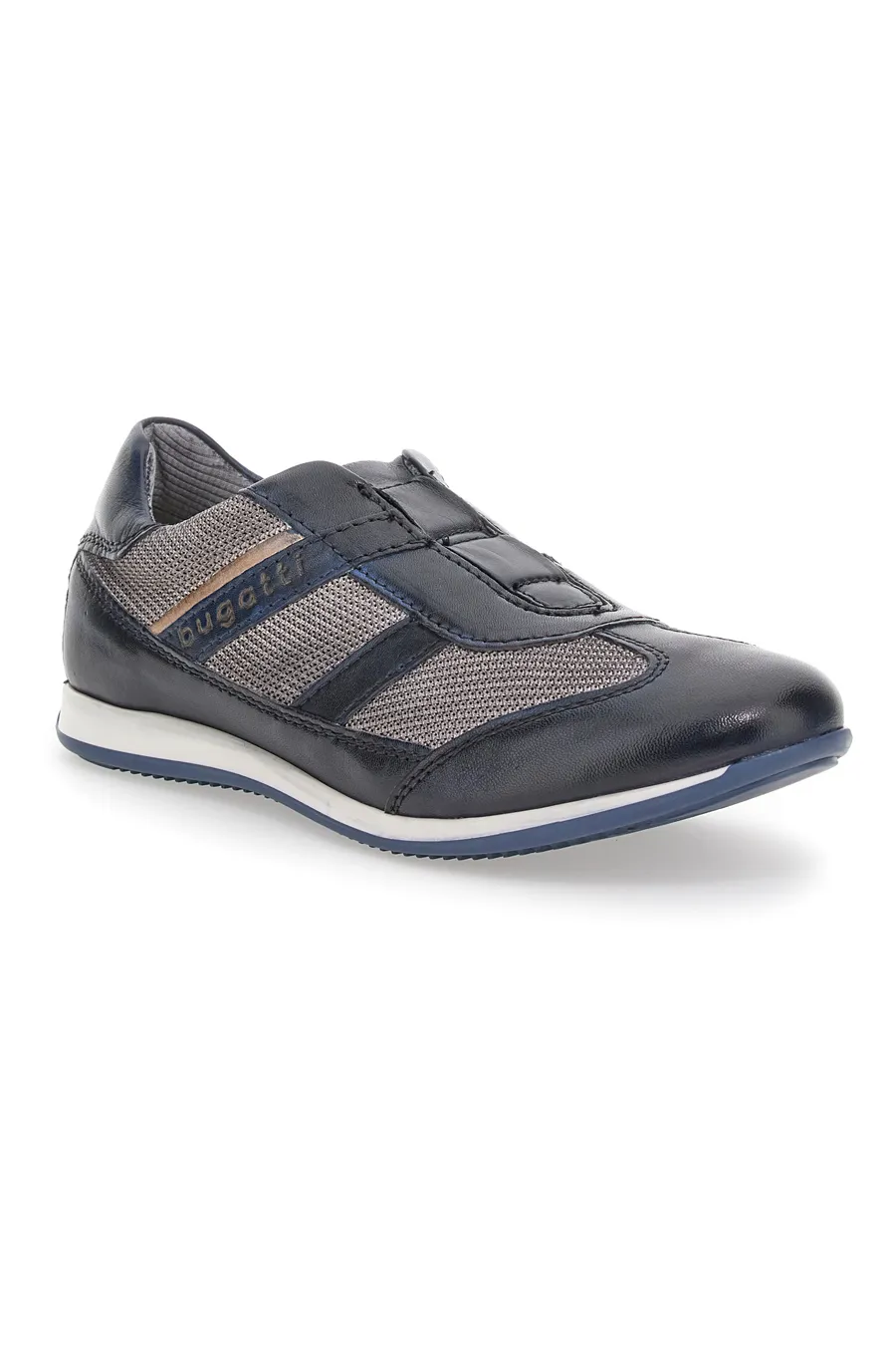 Slip on casual Bugatti 45063 4169 in pelle Blu