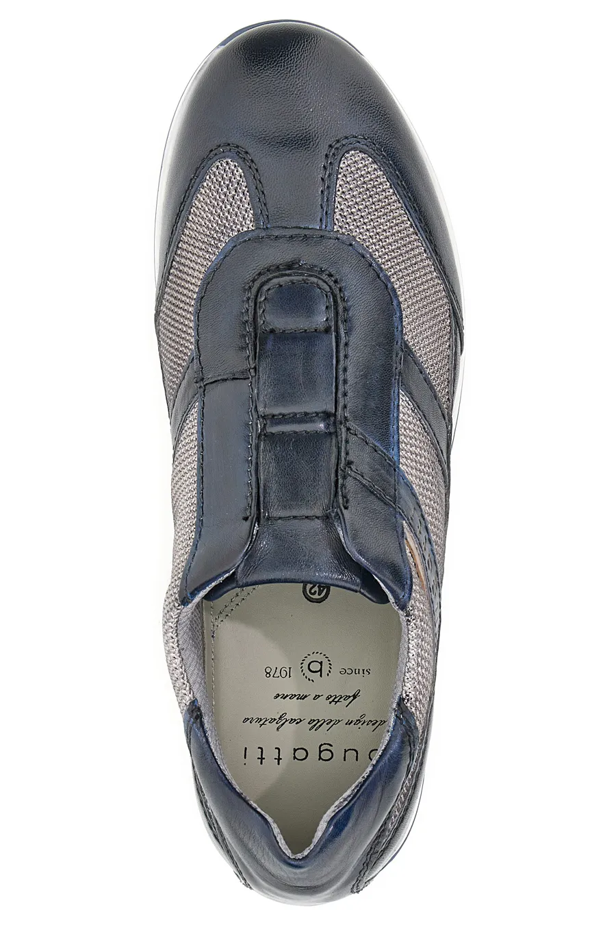 Slip on casual Bugatti 45063 4169 in pelle Blu