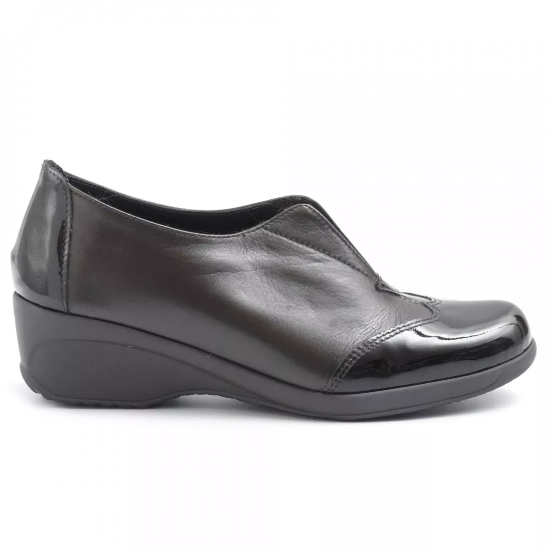 Slip on Cinzia Soft marrone in pelle con elastico